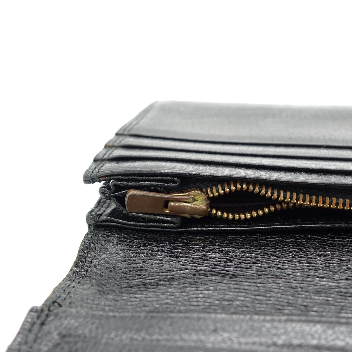 LEATHER 빈티지 블랙 레더 가죽 장지갑 상품이미지4