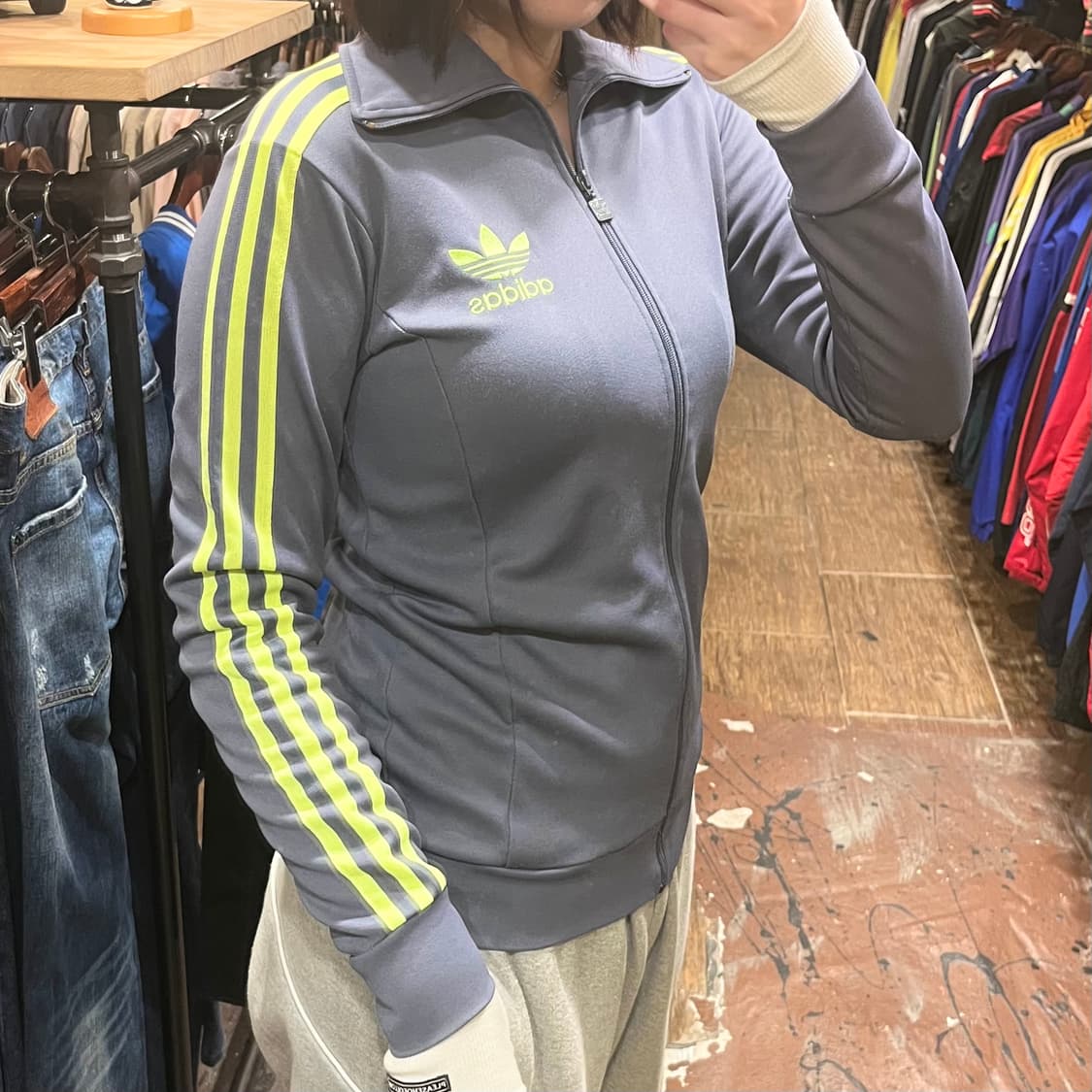 [HI] 아디다스 트레이닝 집업 그레이 상품이미지3