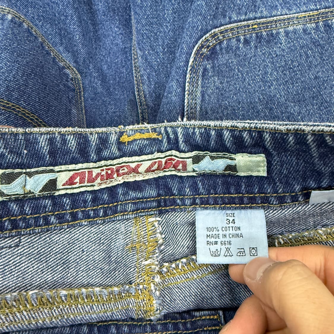 (34)00s 아비렉스 Avirex 카펜터 데님팬츠 상품이미지6