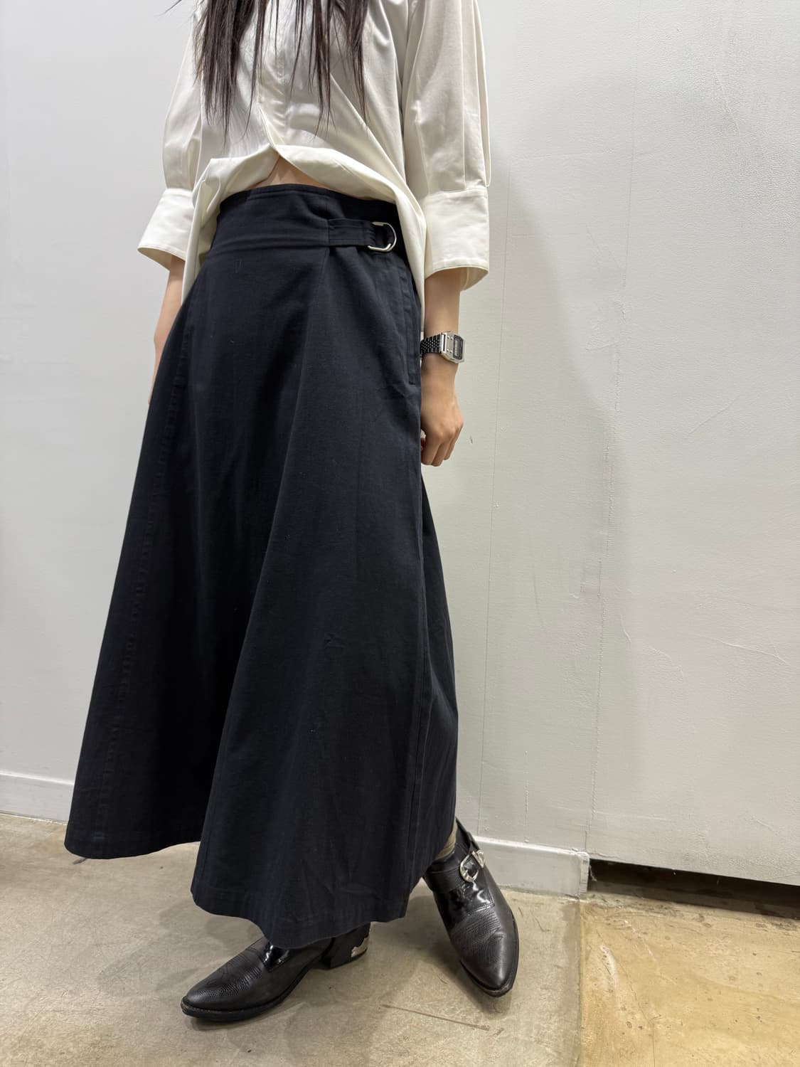 꼼데가르송 사이드 링 디테일 스트랩 스커트 상품이미지5