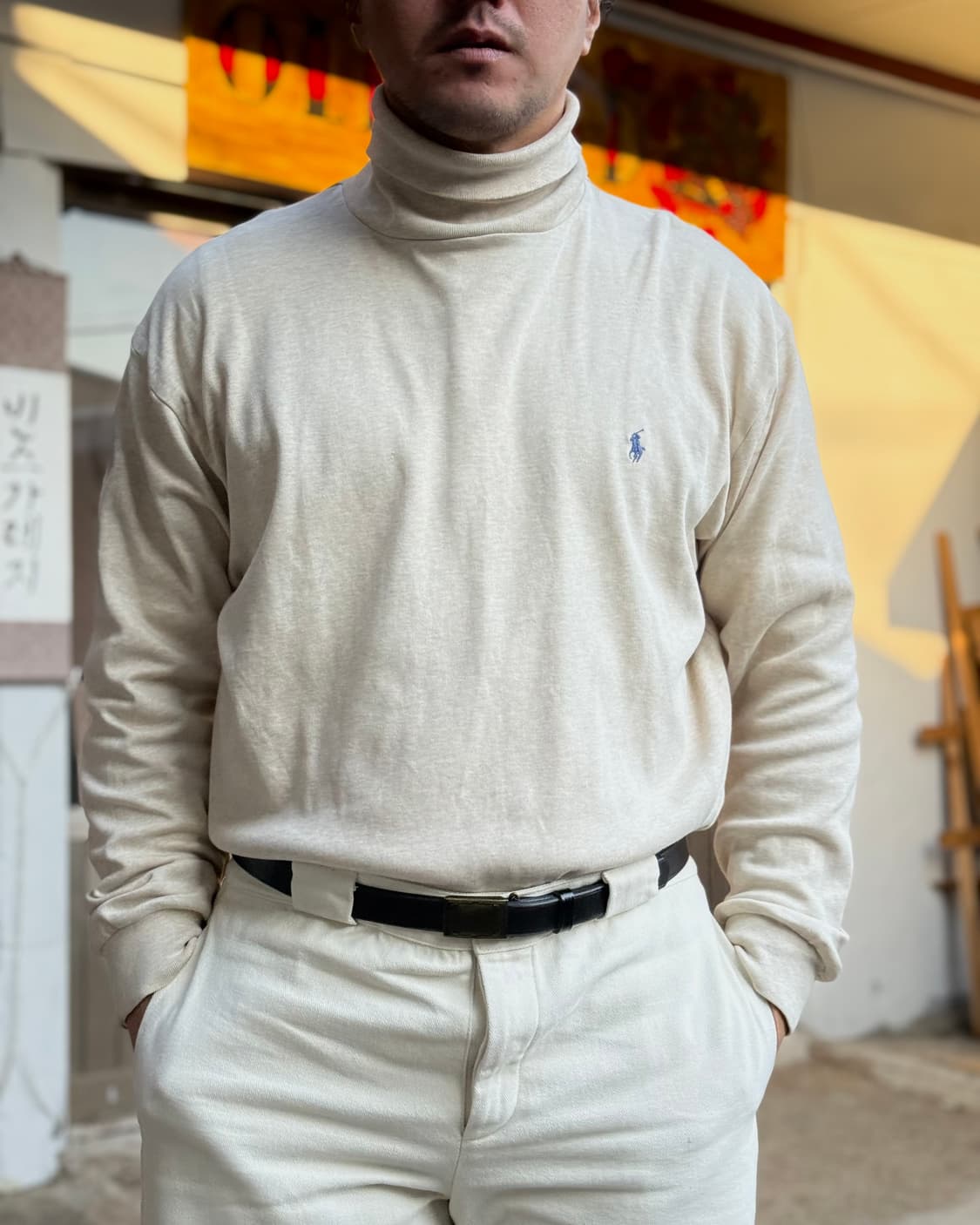 90‘s 폴로 랄프로렌 터틀넥 니트 L 상품이미지8