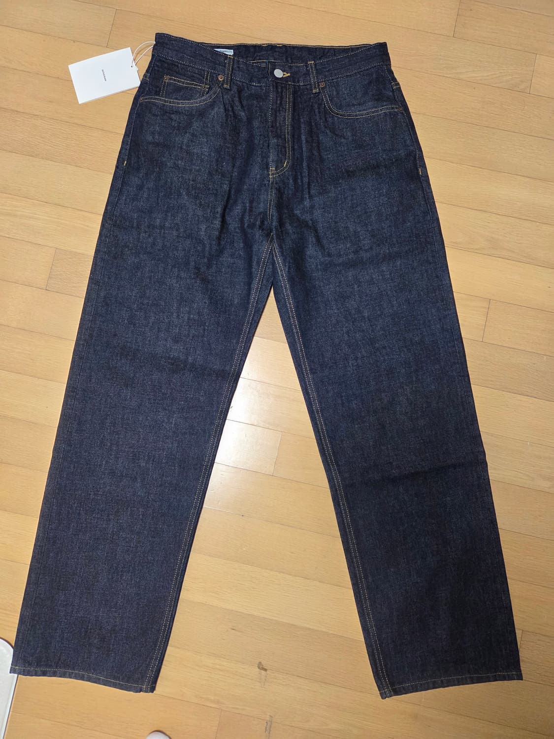 인더로우 셀비지 WT 와이드테이퍼드 데님 인디고블루 2 상품이미지1