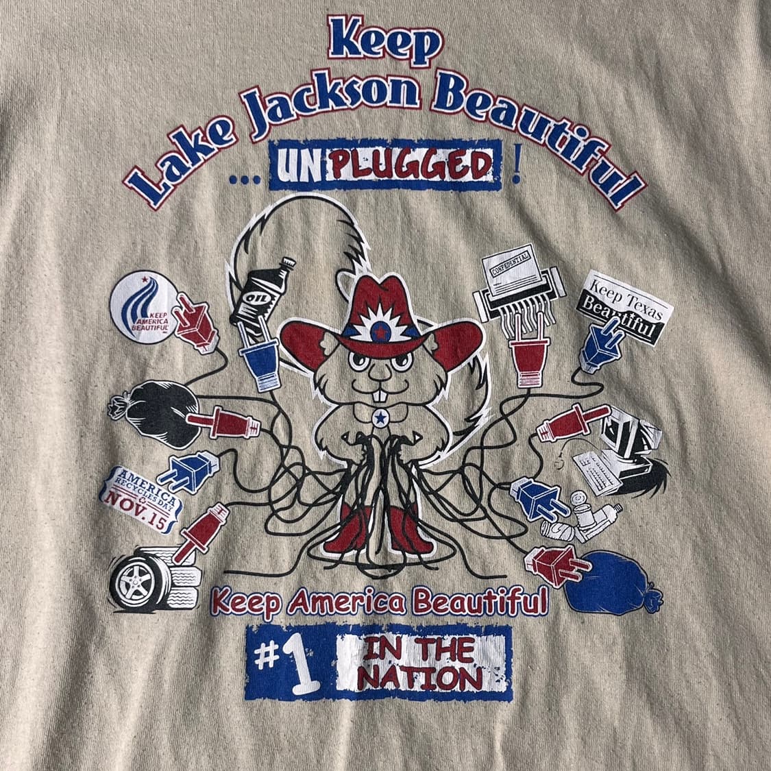 [XL]길단 KEEP AMERICA 프린팅 반팔 상품이미지5