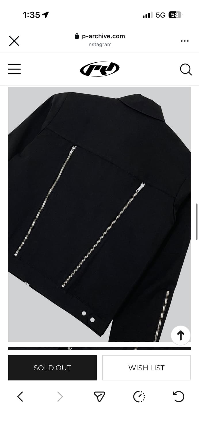 permanent archive multi zipper jacket 상품이미지2