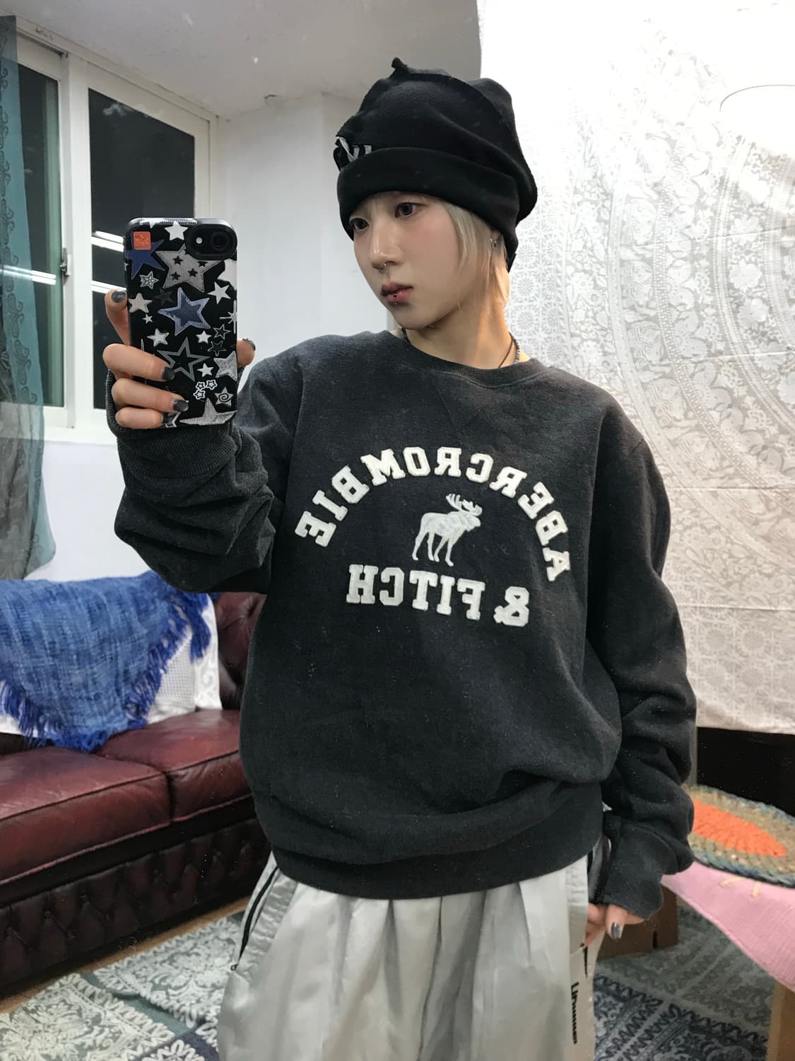 아베크롬비 머슬핏 기모 맨투맨  상품이미지1