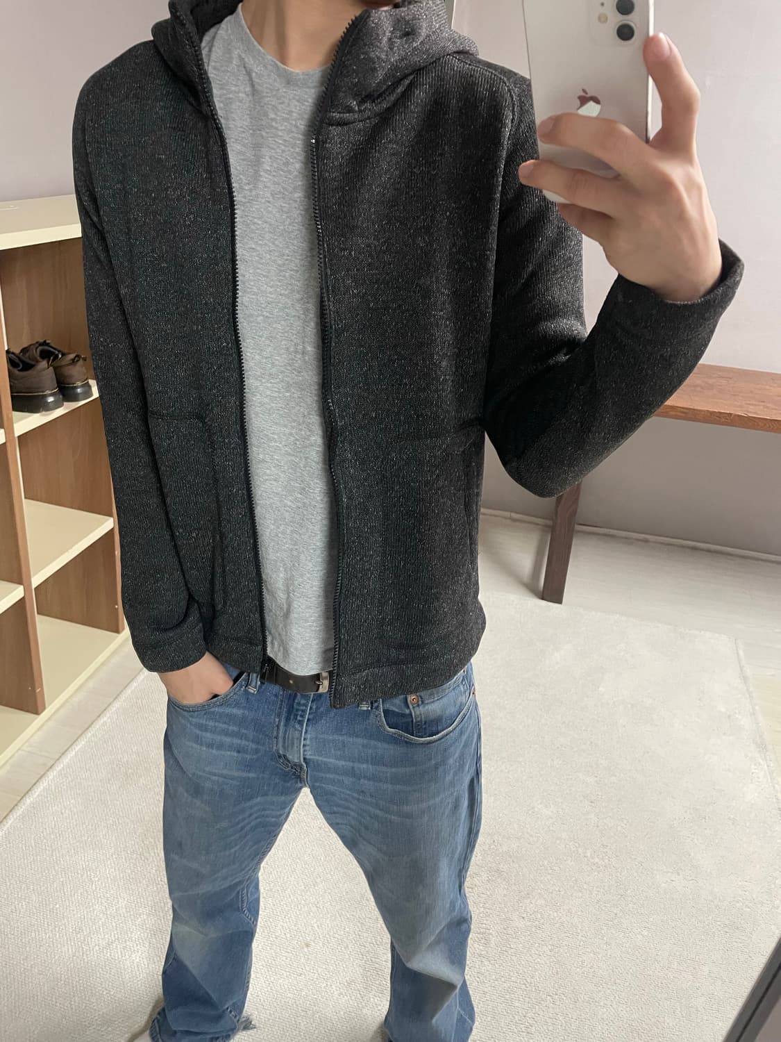 S) GU 브라운 후리스 상품이미지1