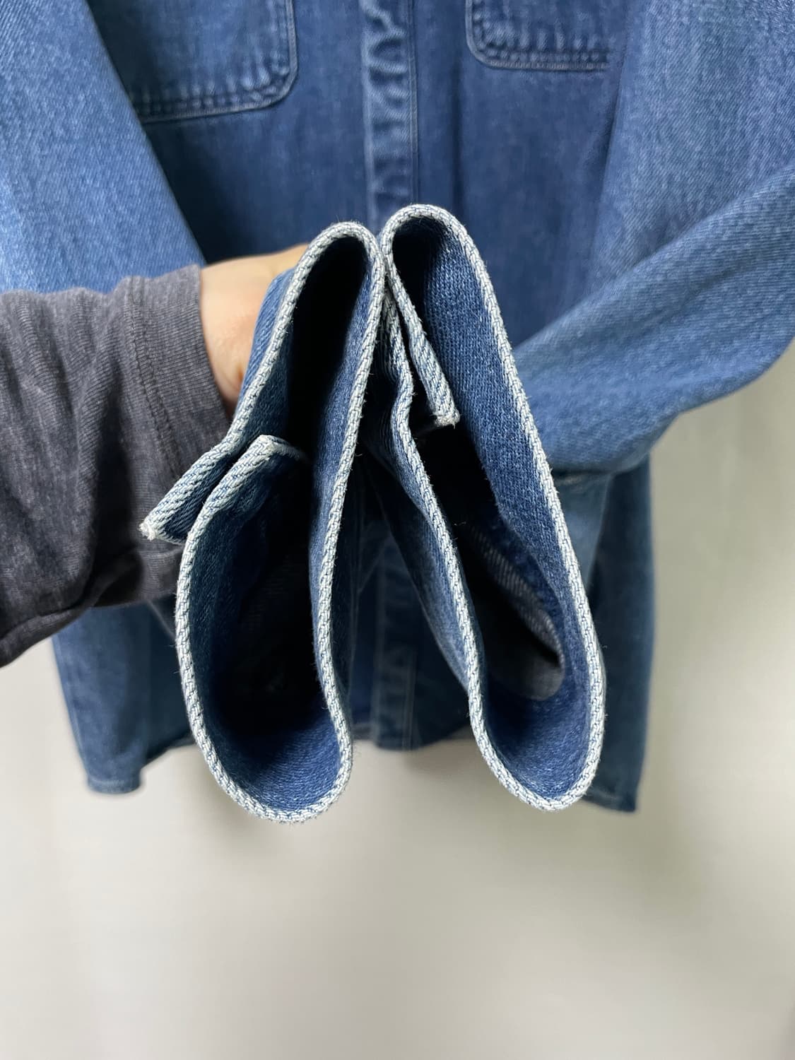 칼하트 SALINAC 살리낙 데님 워크셔츠 자켓 XL _ 중청 상품이미지5