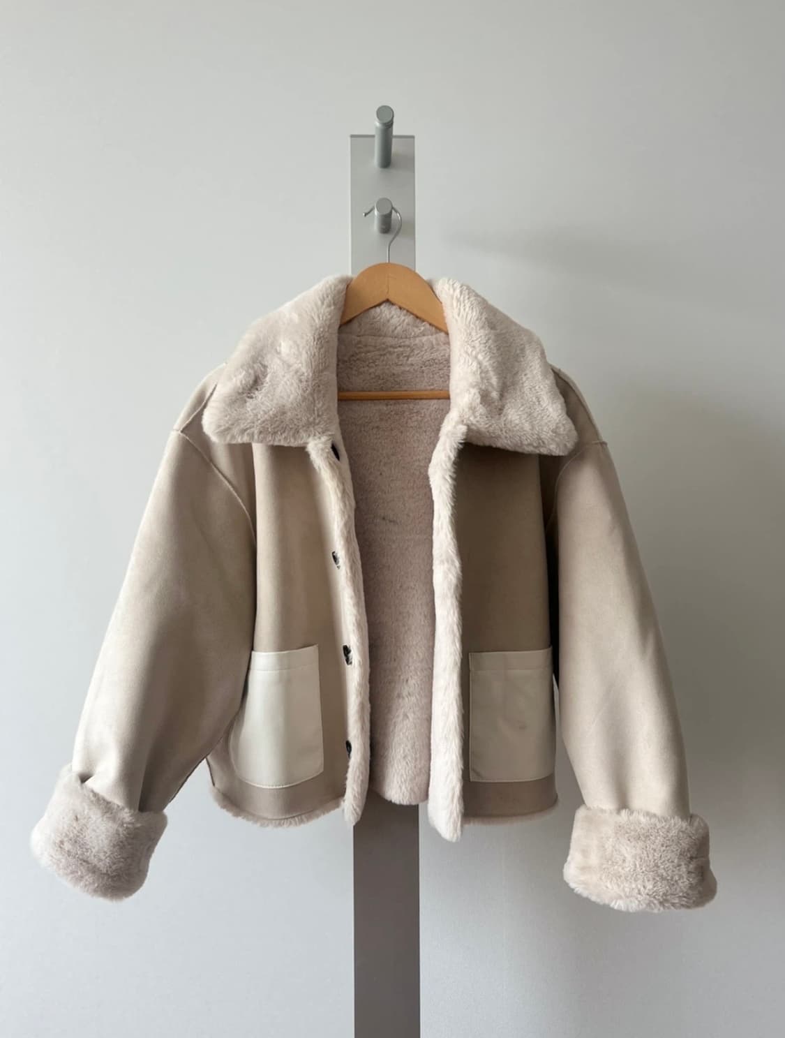 도프제이슨 리버시블 무스탕 상품이미지2