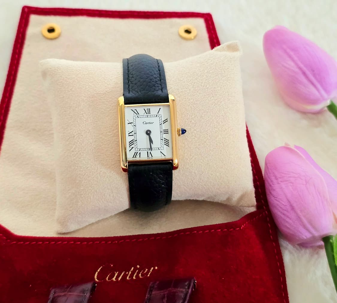 까르띠에탱크머스트시계 L사이즈 정품 상품이미지2