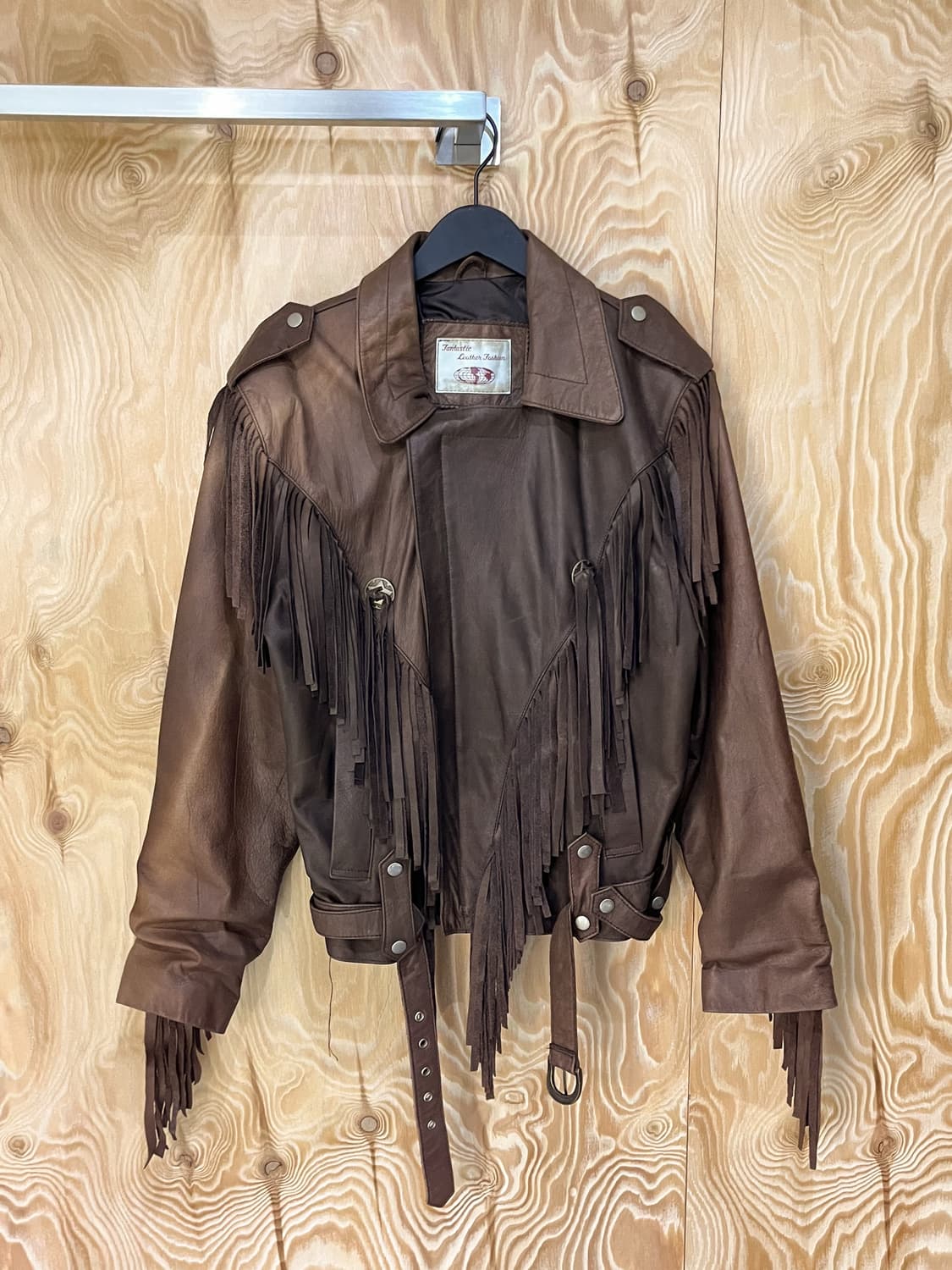 시어스 카우보이 프린지 레더 자켓 상품이미지4