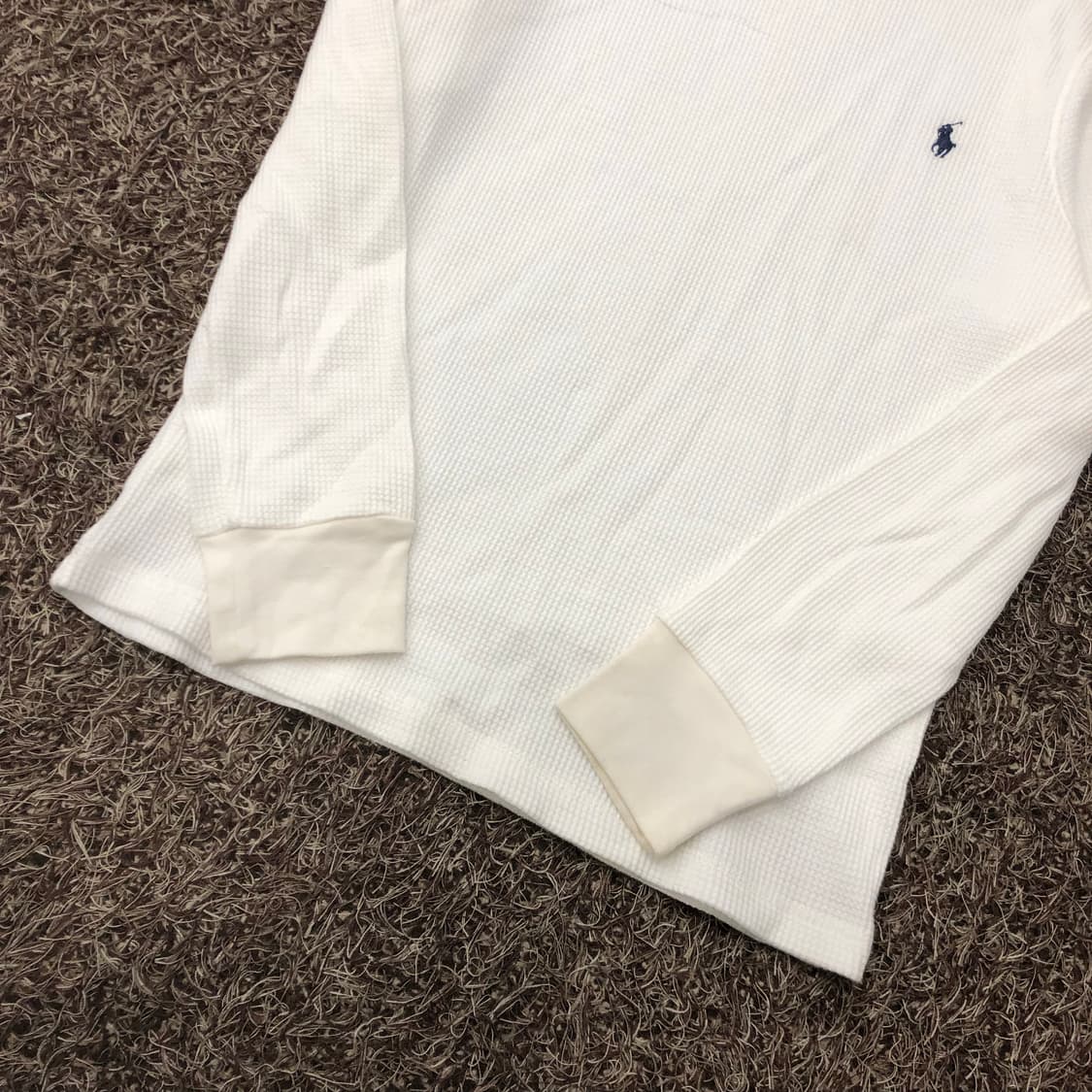 폴로 랄프로렌 와플 화이트 롱슬리브 긴팔 티셔츠 상품이미지3