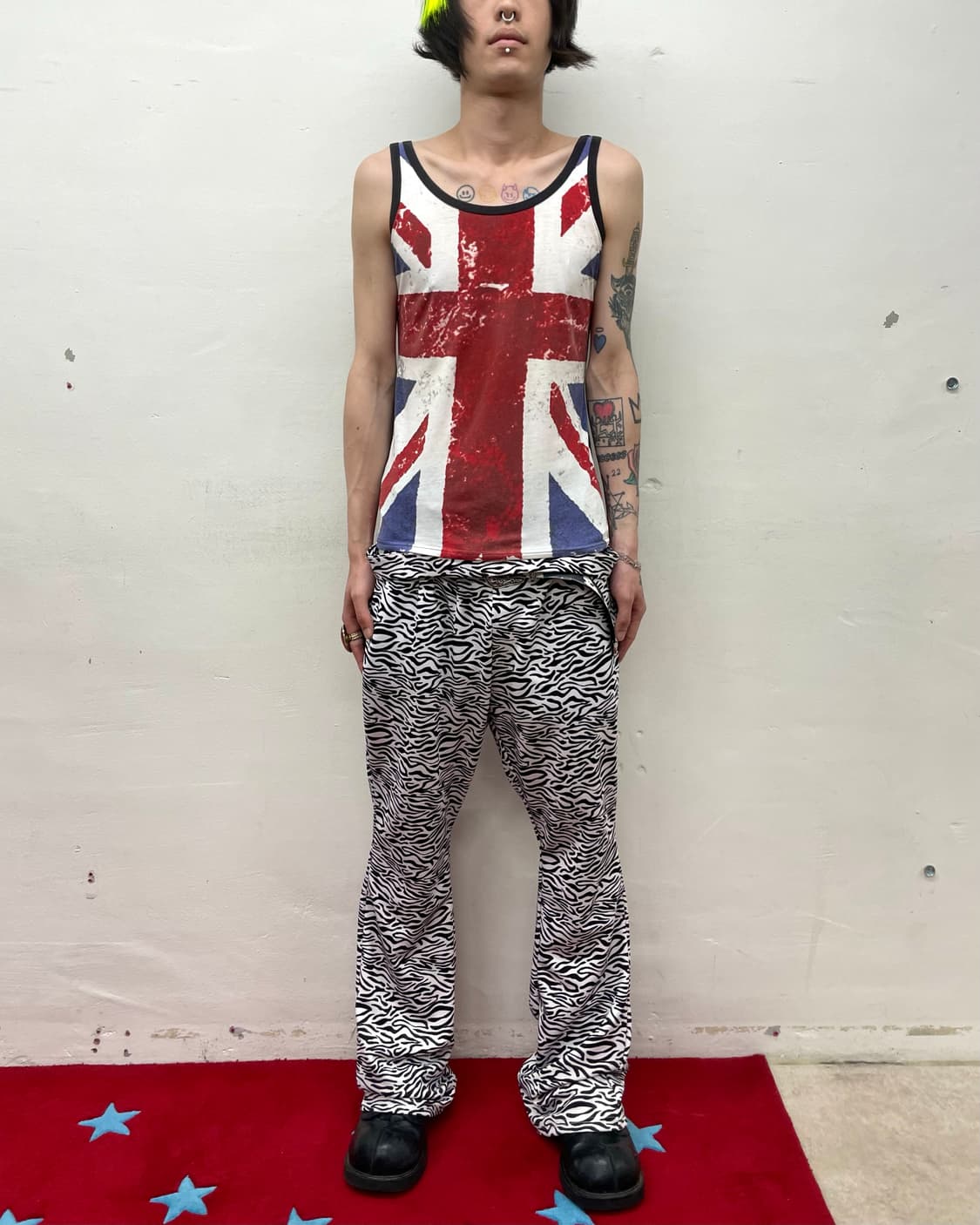 Big American Flag Rough Sleeveless  상품이미지2