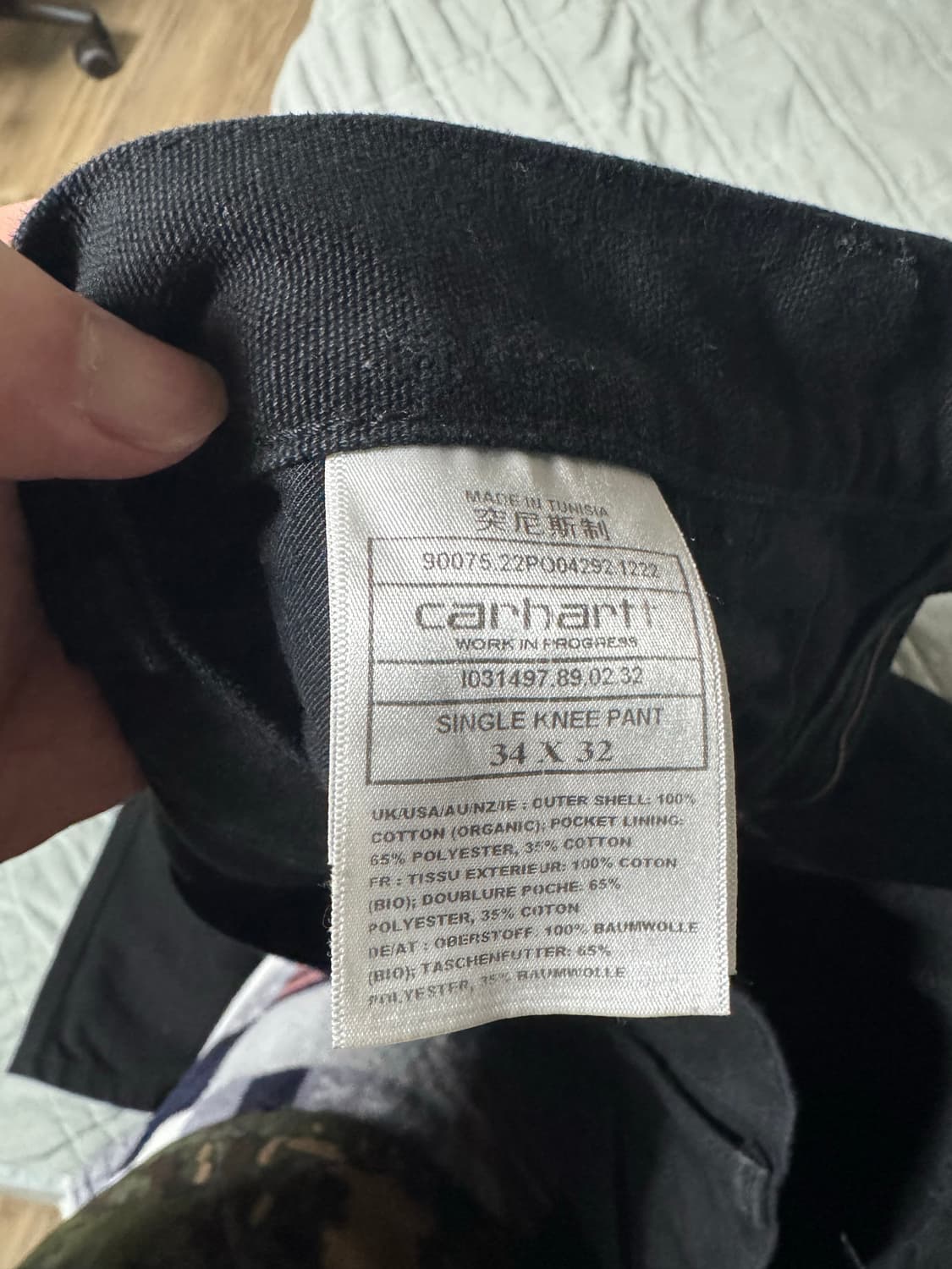 칼하트 wip 싱글니 팬츠 상품이미지7