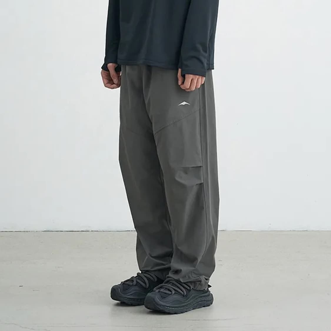 [XL] 고요웨어 브러쉬드 릴랙스 팬츠 카키 그레이 상품이미지1