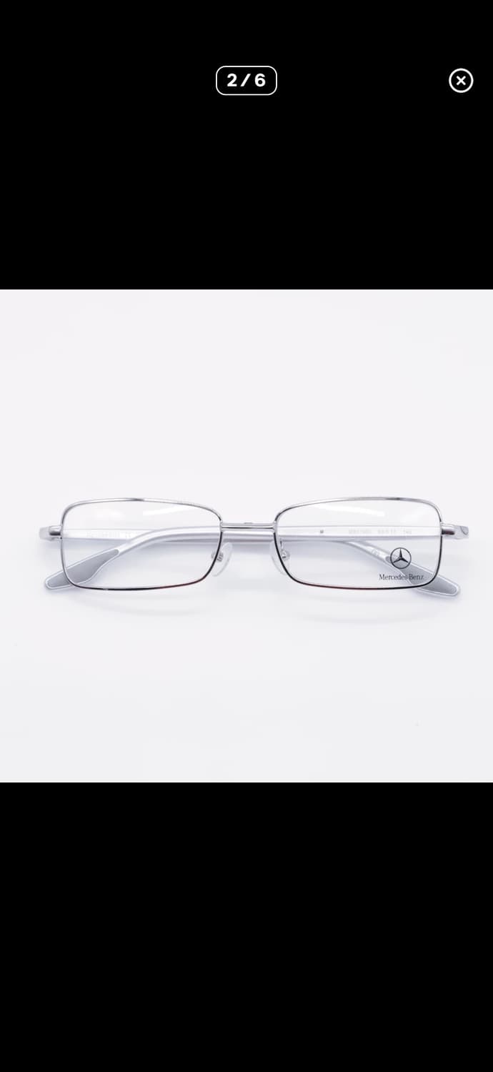 벤츠 실버 프레임 안경 상품이미지2