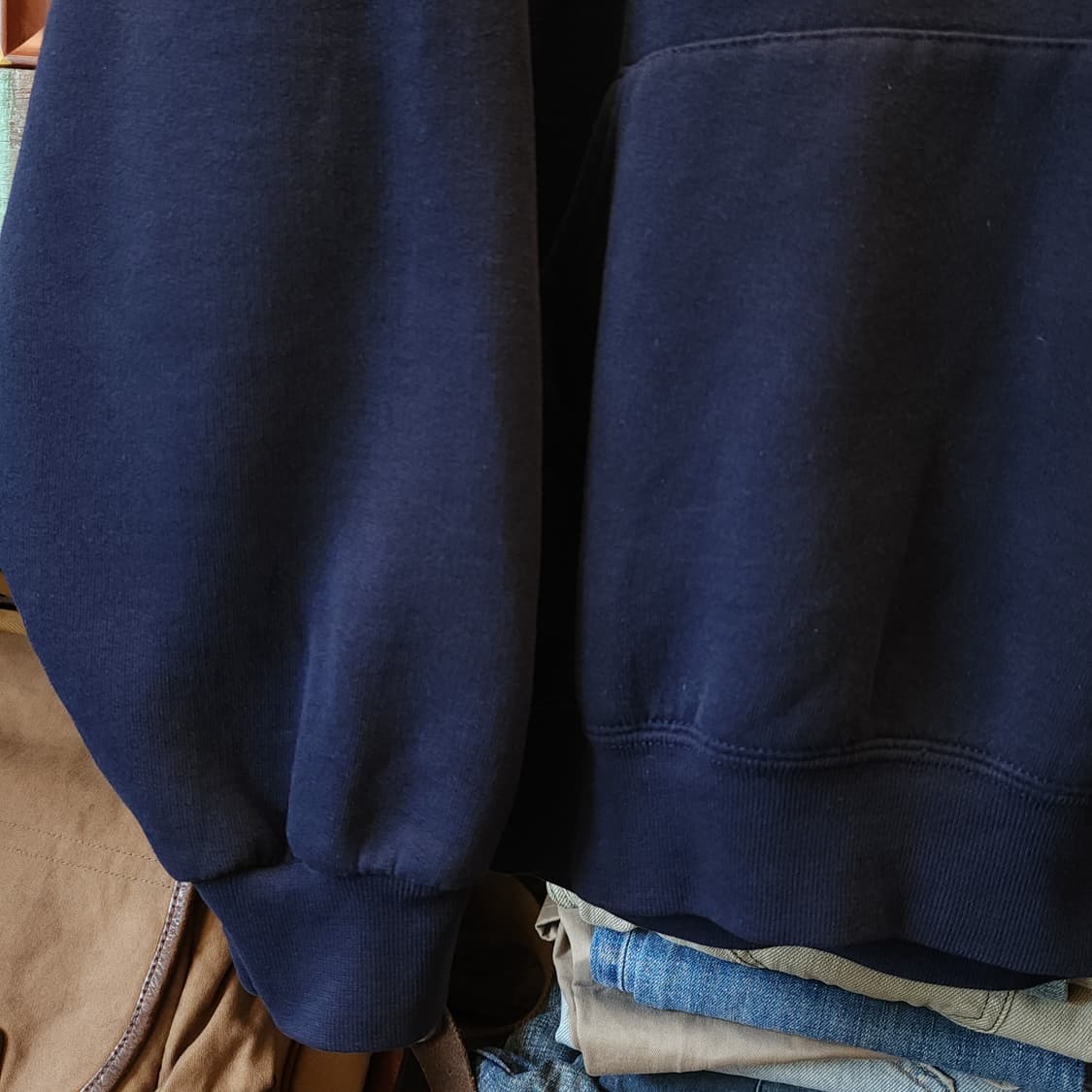 90s 러셀 후드 스웻셔츠 바이킹 미국 오리지널 빈티지 레터링 XL 상품이미지7