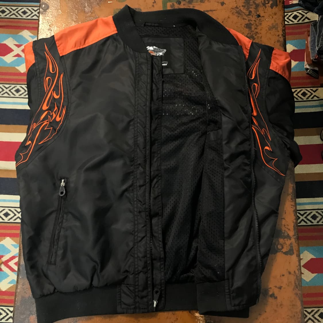 할리데이비슨 블랙 컬러링 바이커 자켓 남성 102 105 여성 오버핏 상품이미지4