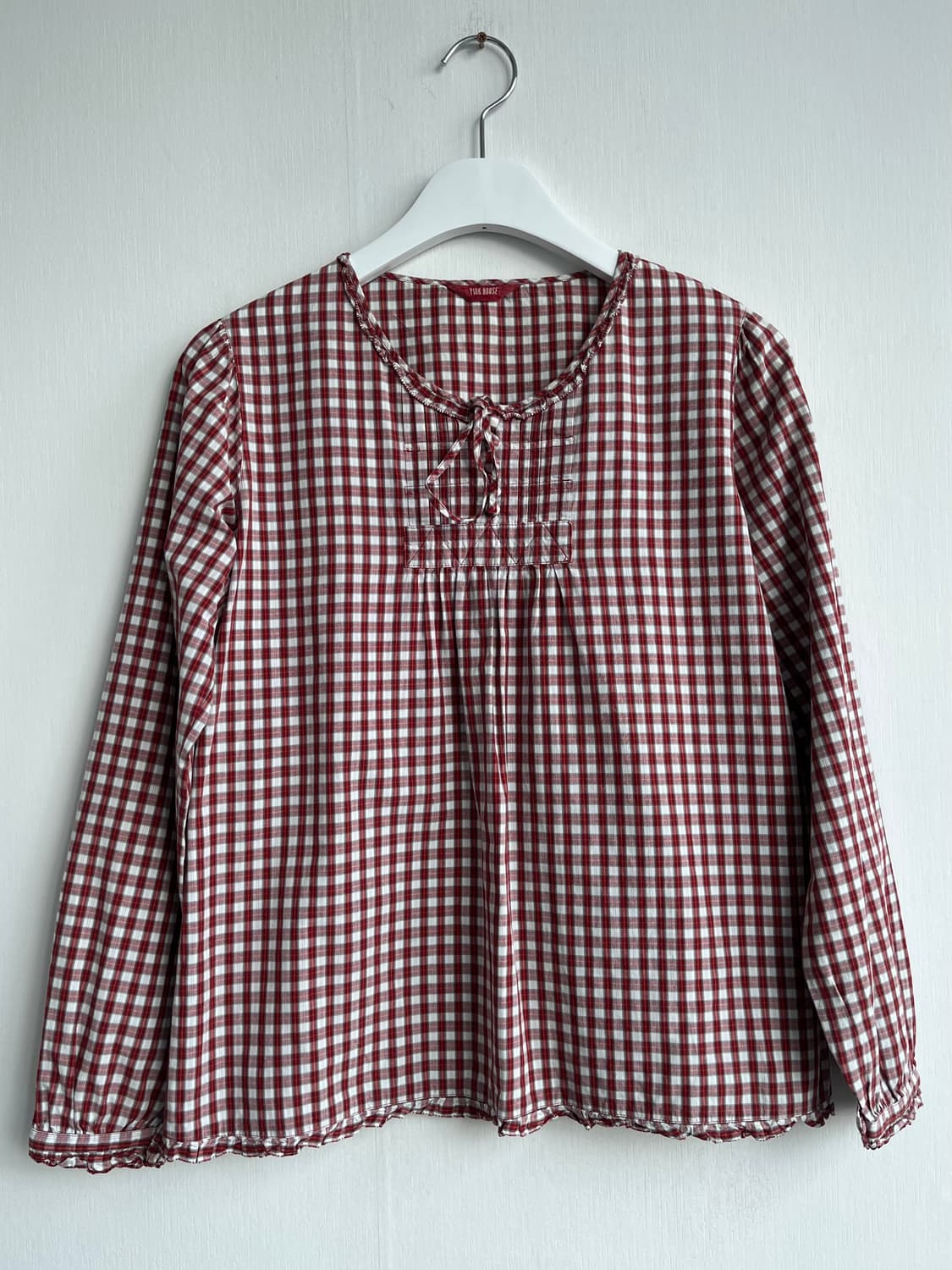 PINK HOUSE  레드 체크 블라우스 상품이미지1