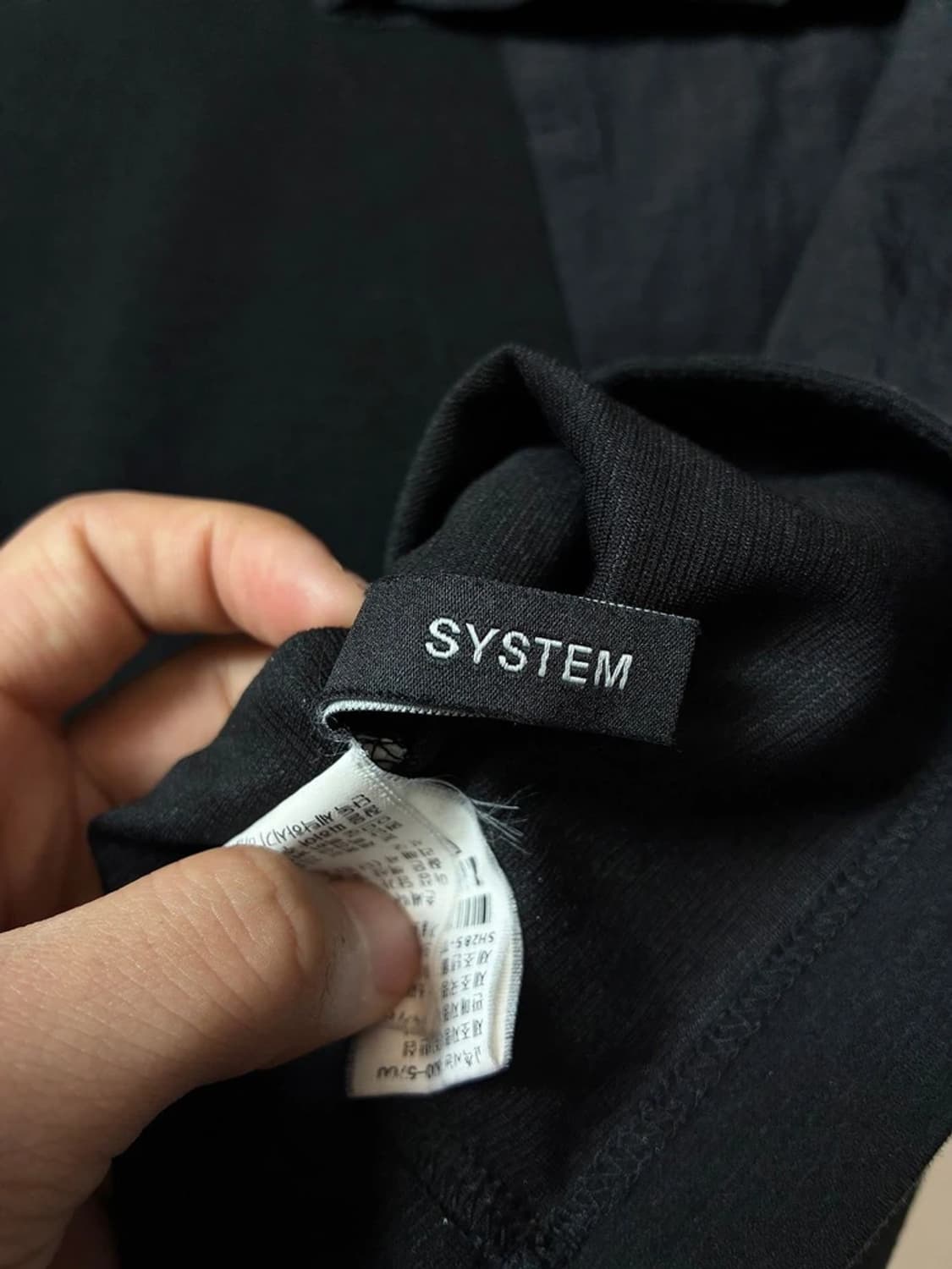 시스템 22SS 오버핏 나일론 배색 포켓 반팔 티셔츠 PN9692 상품이미지6