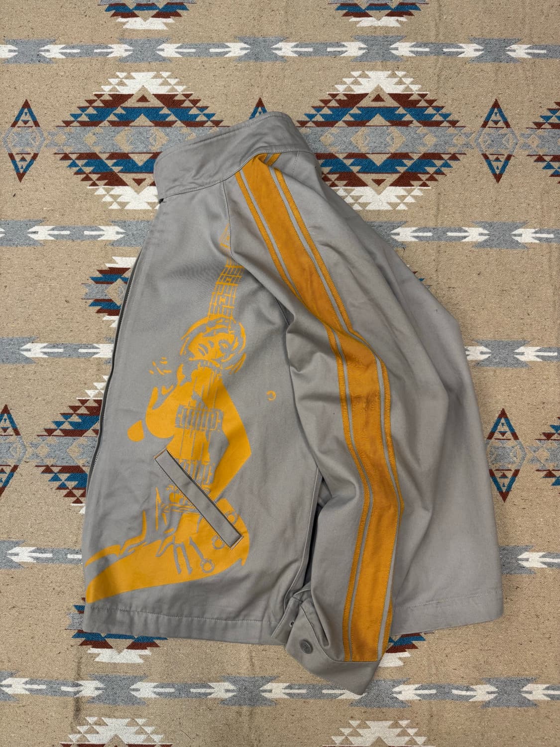 [L] 히스테릭 글래머 디트로이트 락 레이싱 자켓 그레이  상품이미지6