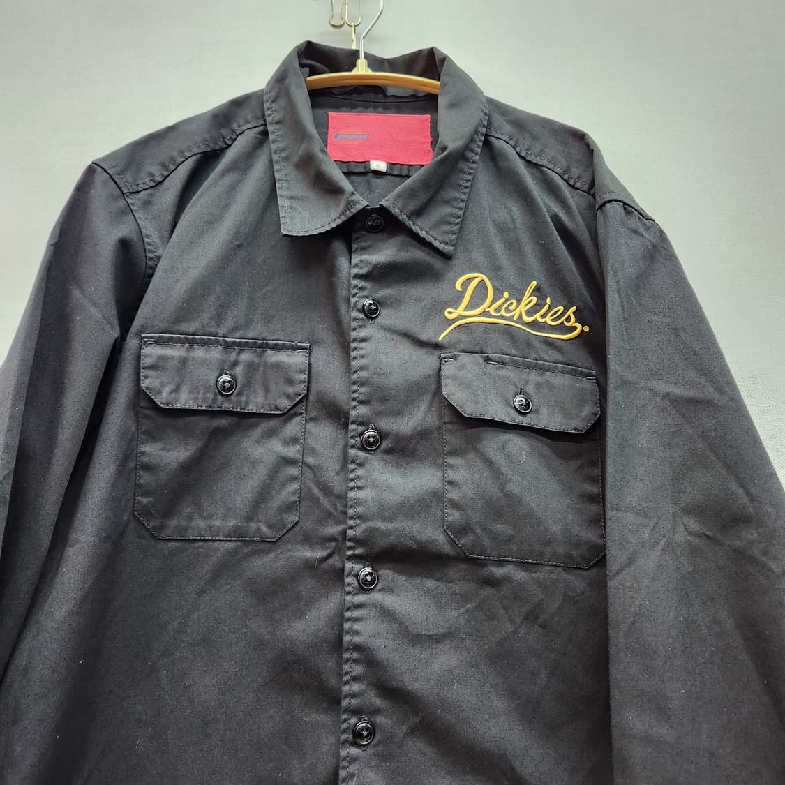 디키즈 금장 자수 블랙 워크 셔츠 L(M~L) 상품이미지2
