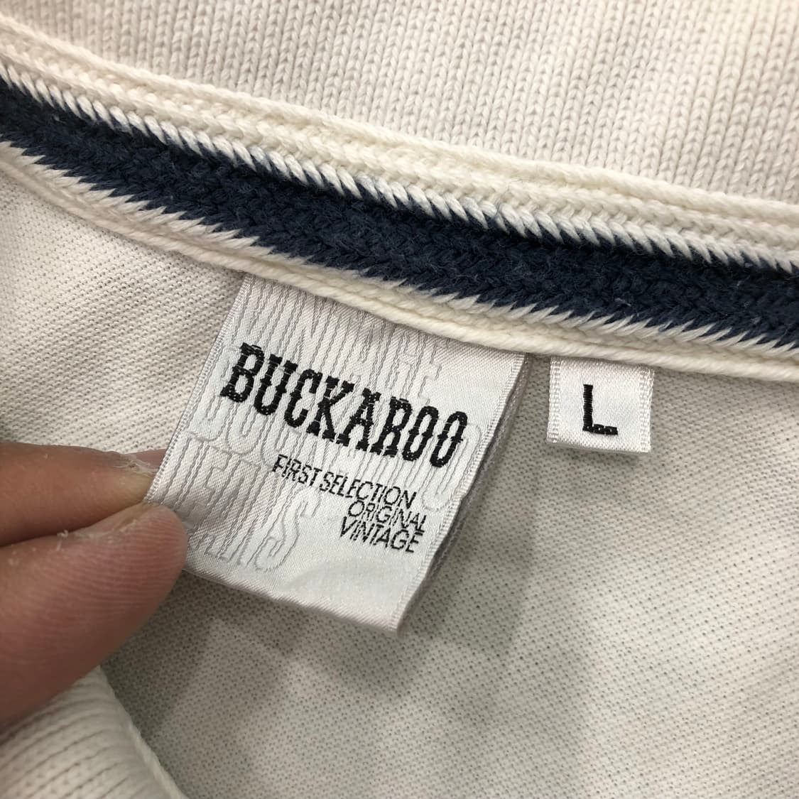 L 버커루 패치 카라 반팔 티셔츠 상품이미지7