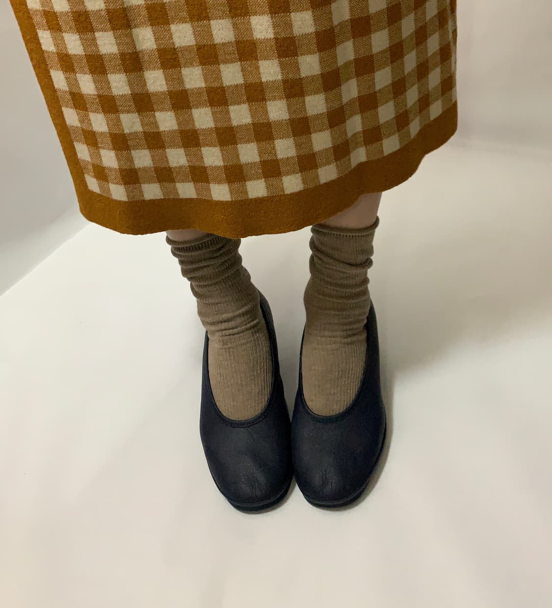 CAMPER ALRIGHT 캠퍼 올라잇 네이비 가죽 펌프스 (EU3 상품이미지1