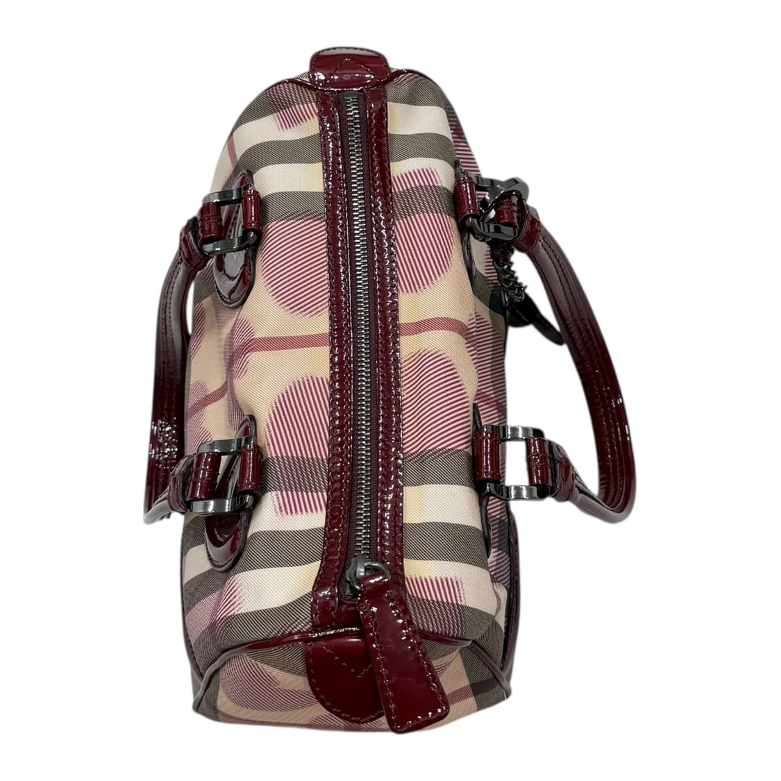 버버리 빈티지 러브 하트 체크 보스턴백 토트백 핸드백 가방 상품이미지4
