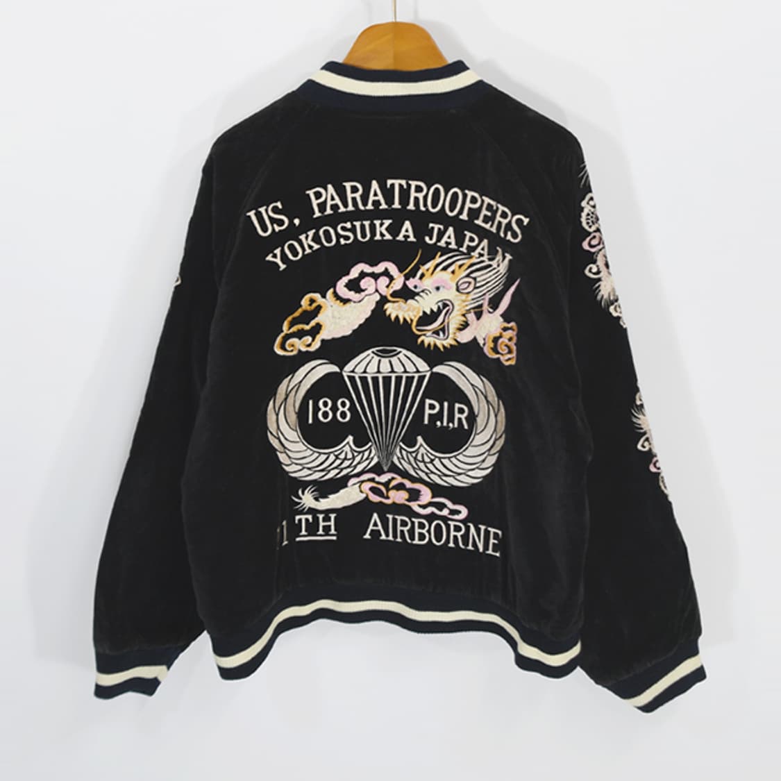 90s YOKOSUKA original 빈티지벨벳스카쟌 상품이미지2