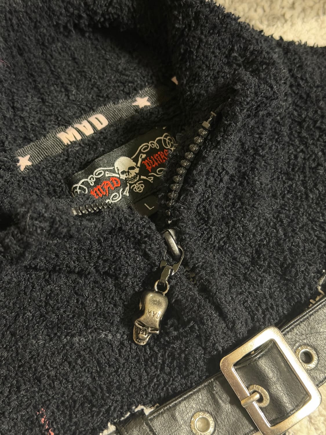 Mad Punks 매드펑크 패치 아일렛 집업 원피스 상품이미지5