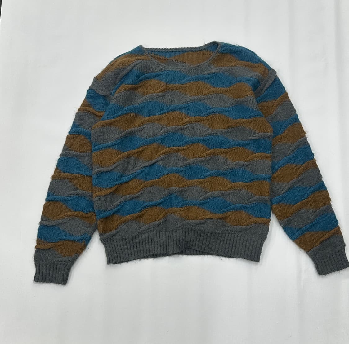 🧵하구미st 민트 초코 니트🧵앙고라st 일본 빈티지 히피 에스닉 상품이미지2