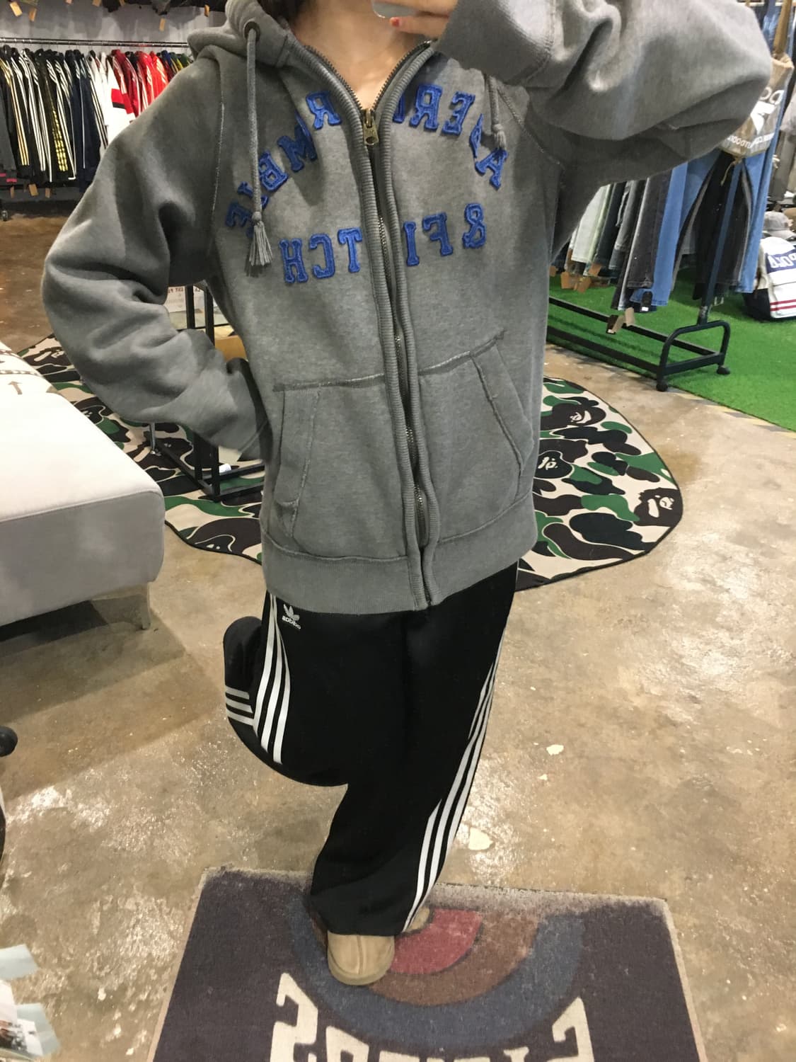 아베크롬비 후드집업 차콜 상품이미지7