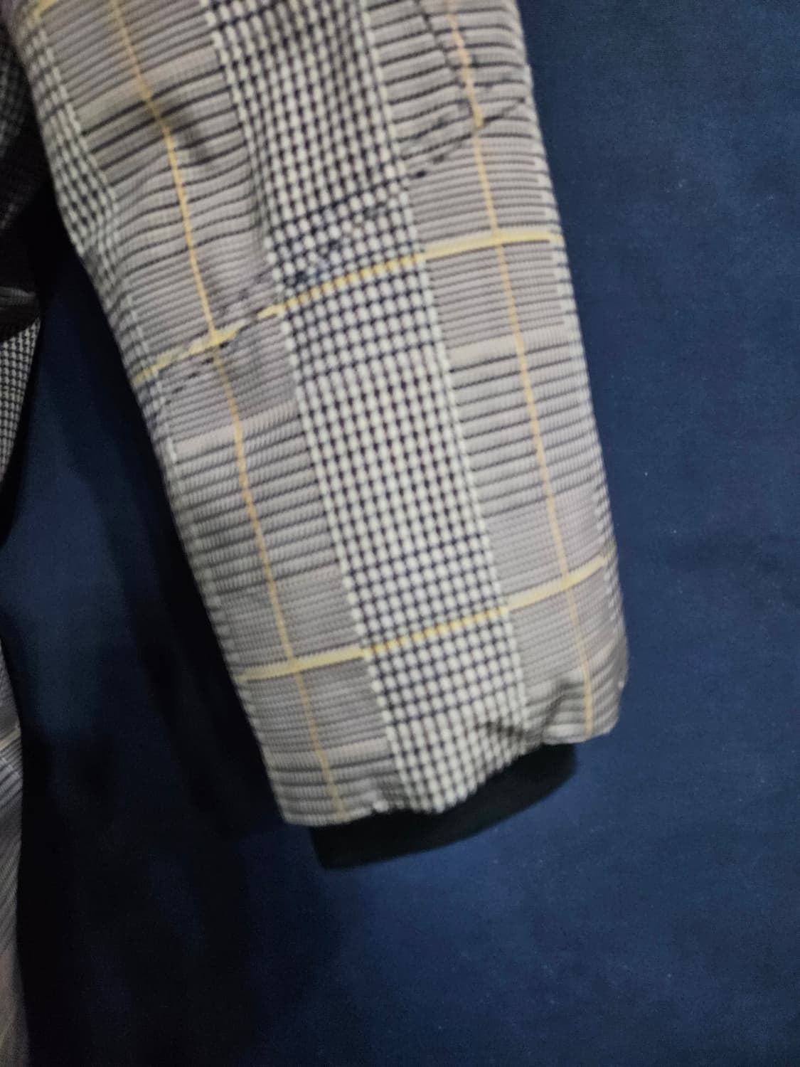 ANDREW 앤듀 스트라이프 체크 남성 100 덕다운  상품이미지5