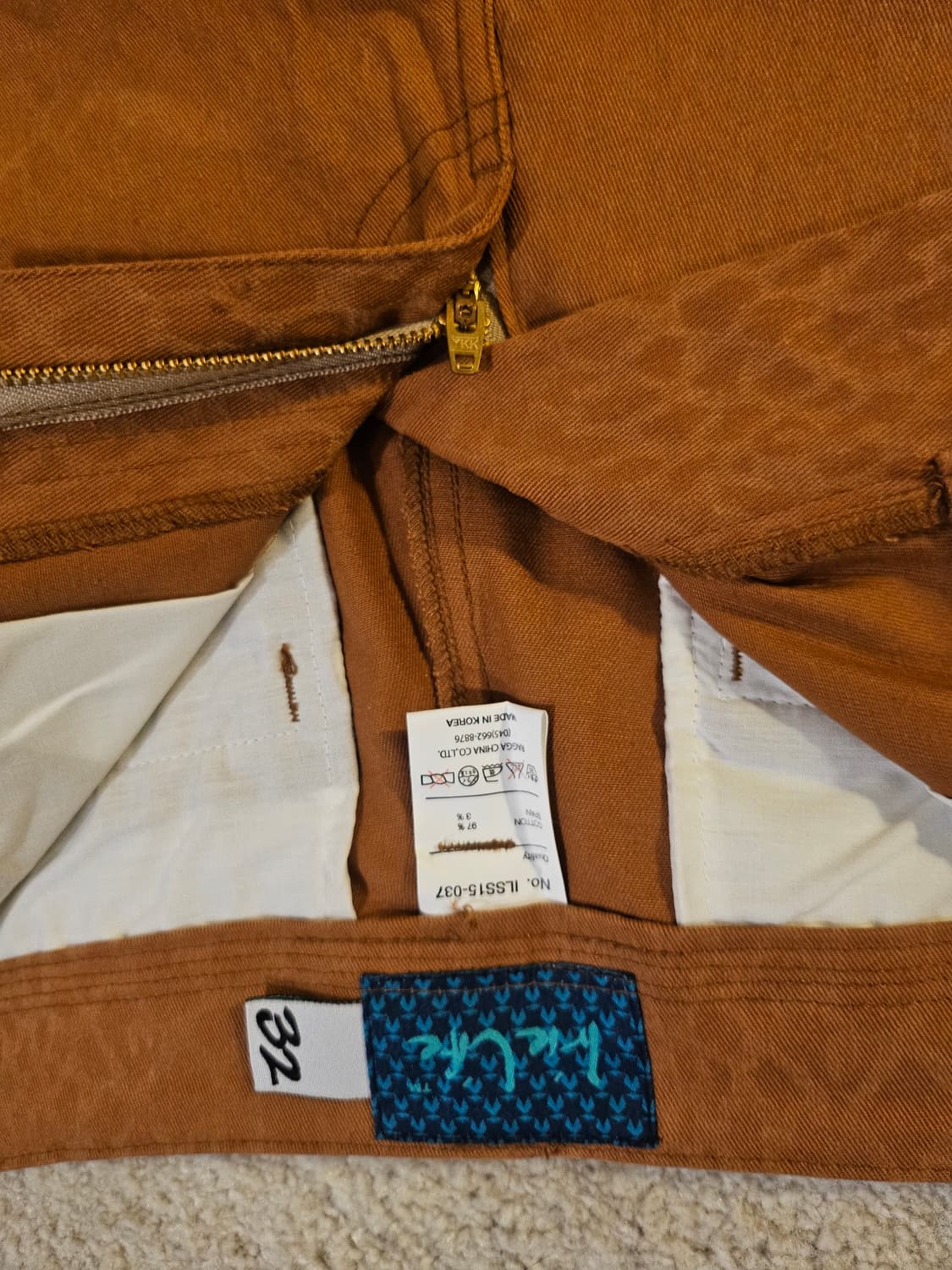 새상품(32)LRIE LIFE 남성 자카드 패턴 카고 버뮤다 팬츠 상품이미지3