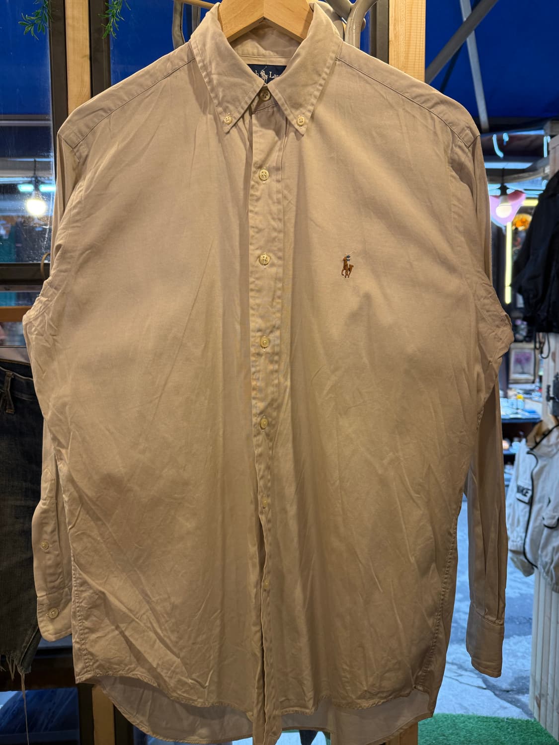 폴로 랄프로렌 멀티포니 베이지 셔츠 상품이미지1