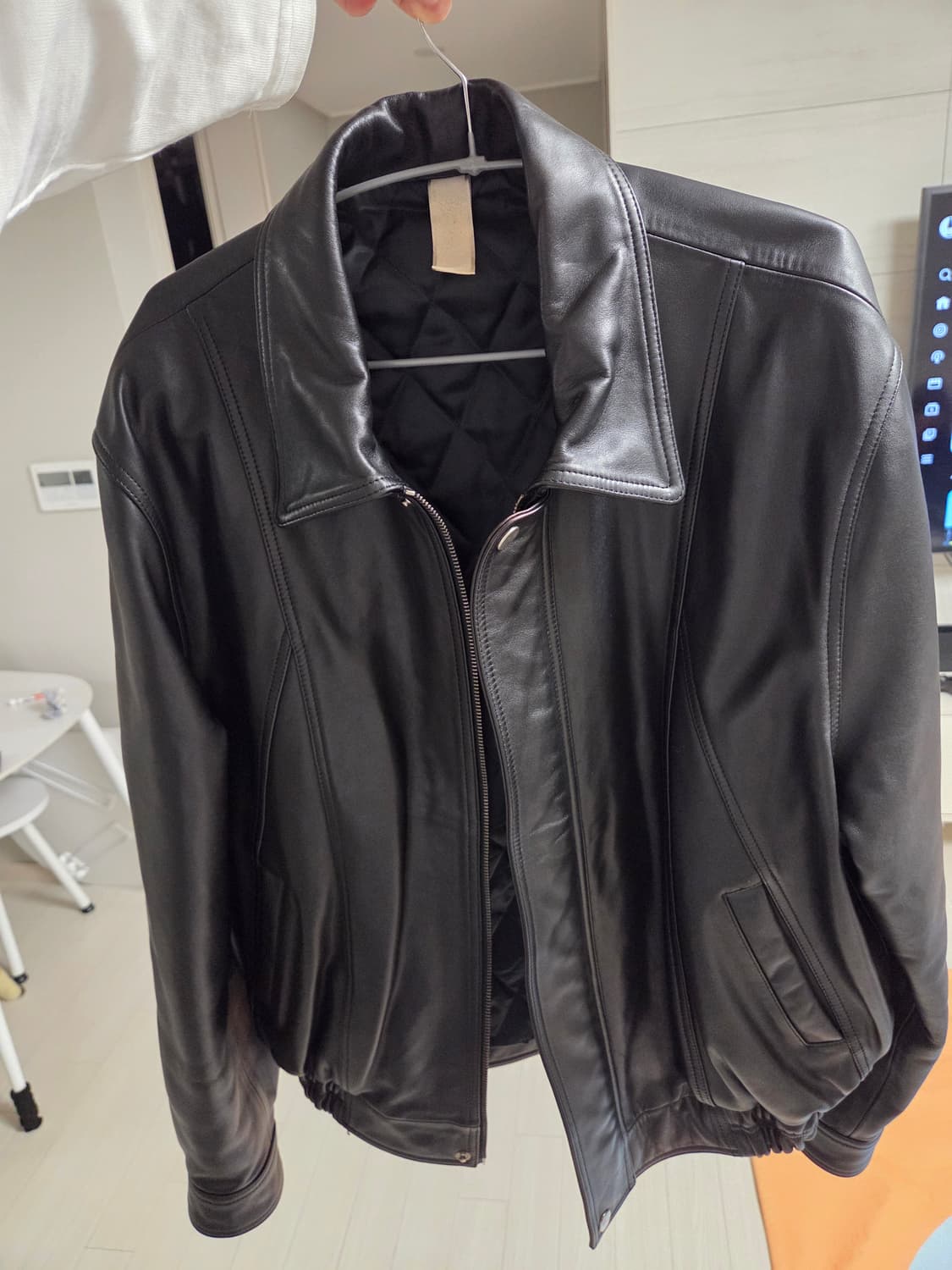 Sunflower 90s lether bomber 상품이미지4