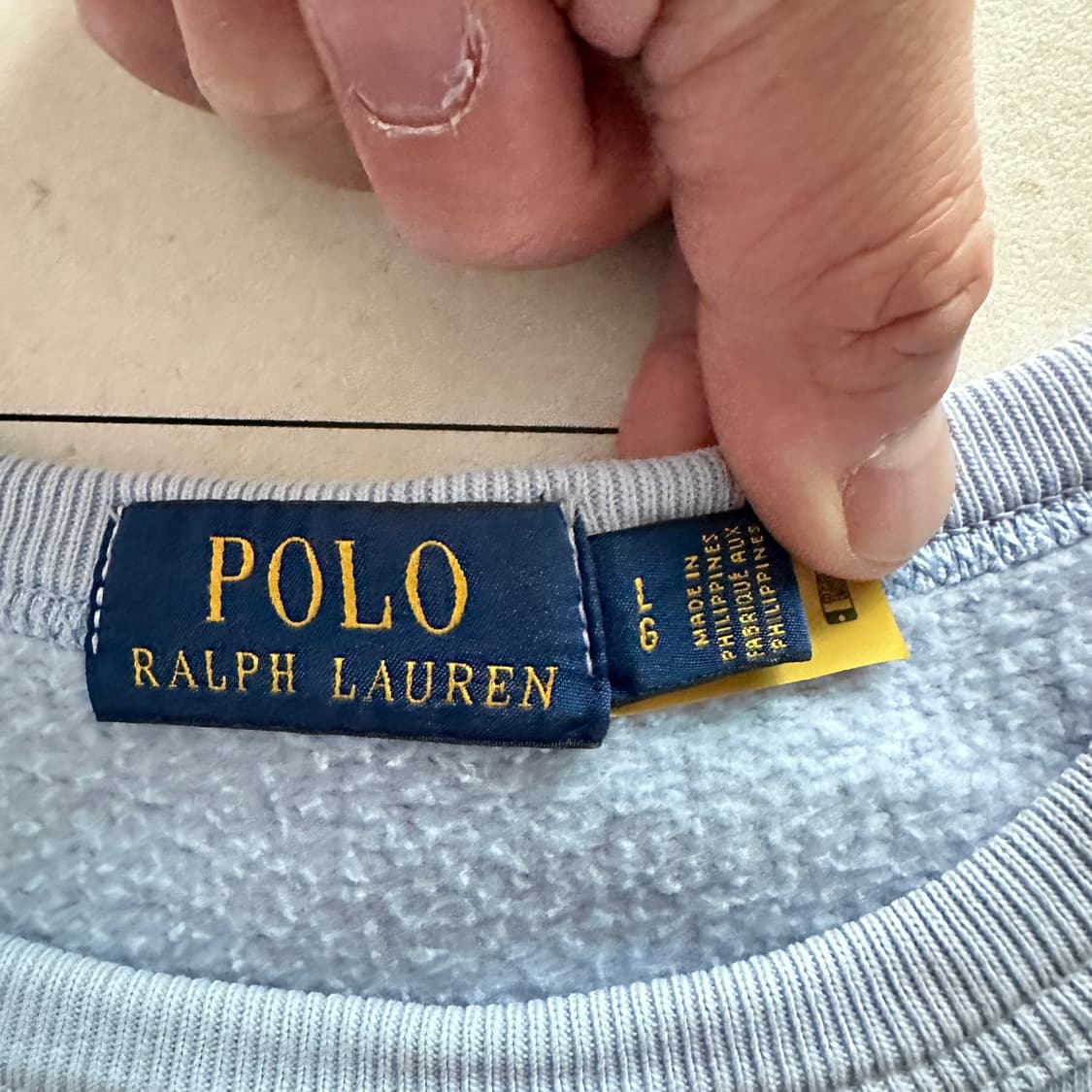 폴로 랄프로렌 P-Wing 피윙 맨투맨 스카이블루 L 상품이미지5