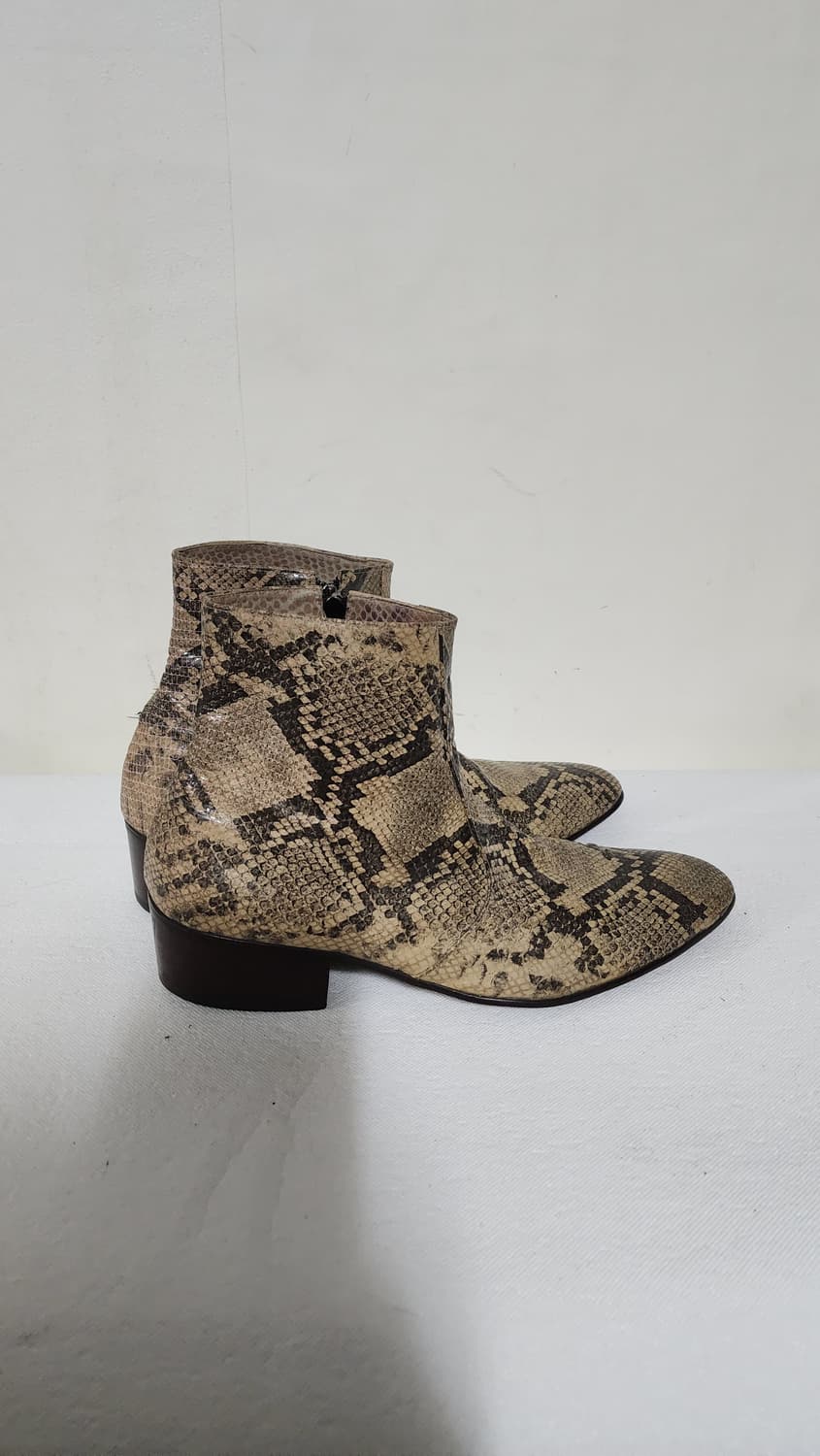 미라드 빈티지 수제화 파이톤 무늬 웨스턴 부츠 상품이미지6