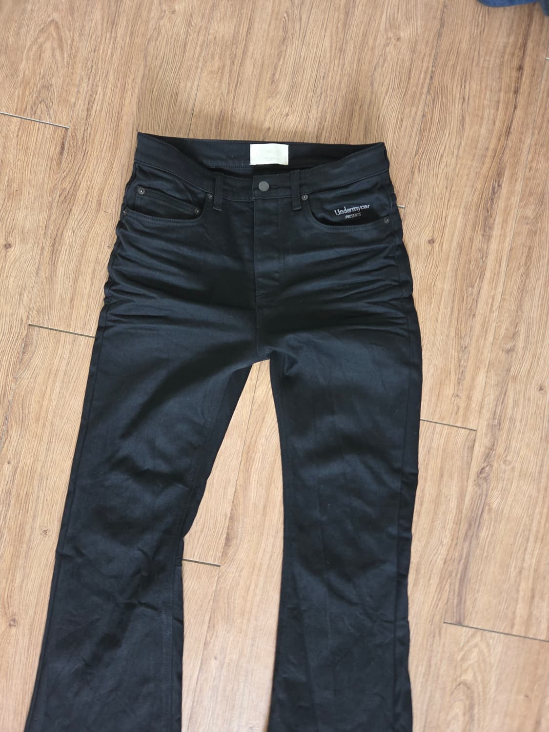 0 size ) 언더마이카 무.30 mu.30 플레어진 블랙 상품이미지4