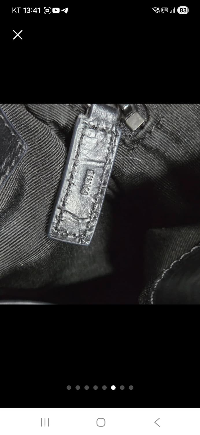 생로랑 니키 크로커다일 엠보싱 숄더 상품이미지7