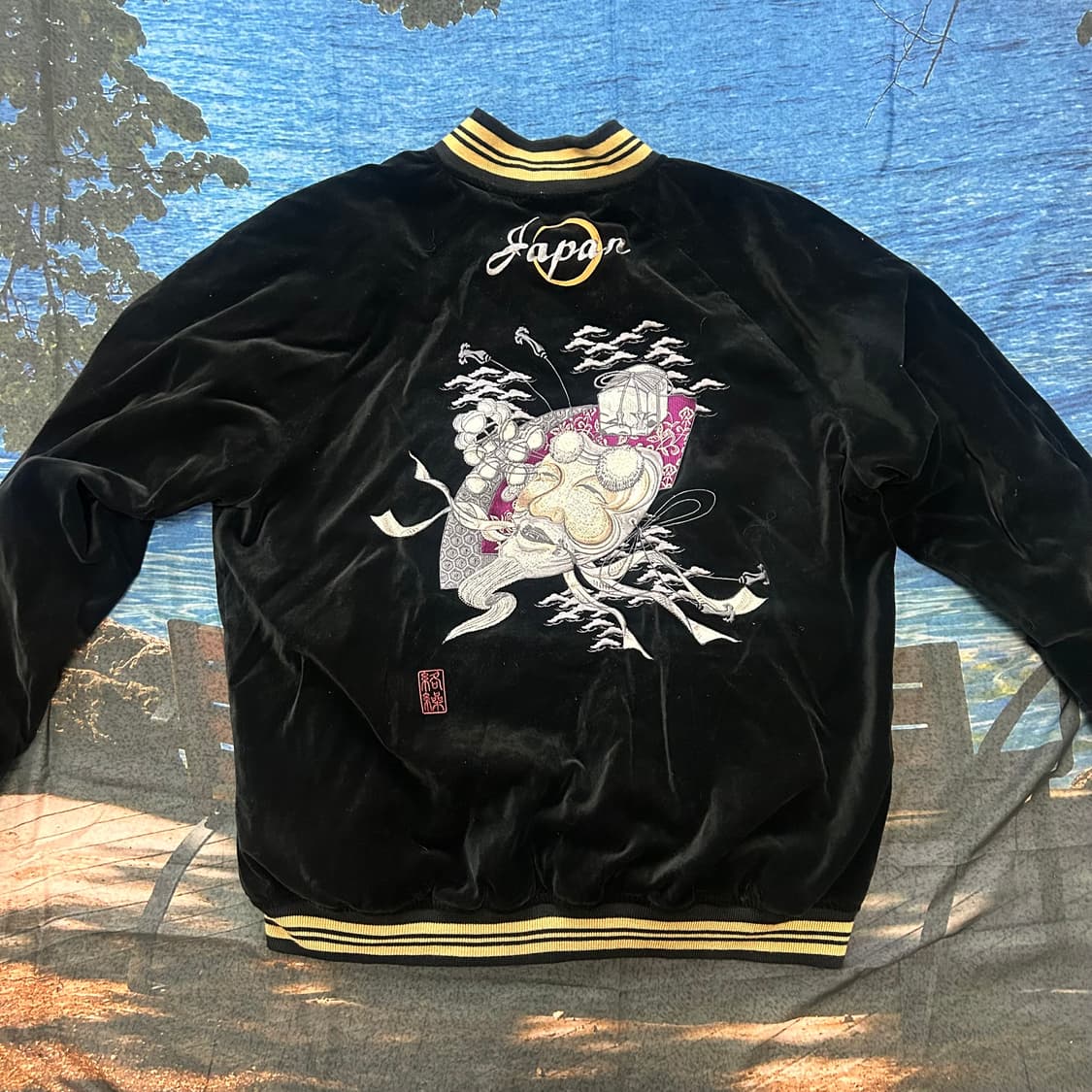 Japan Karakuri Reversible velvet Sukajan 상품이미지3