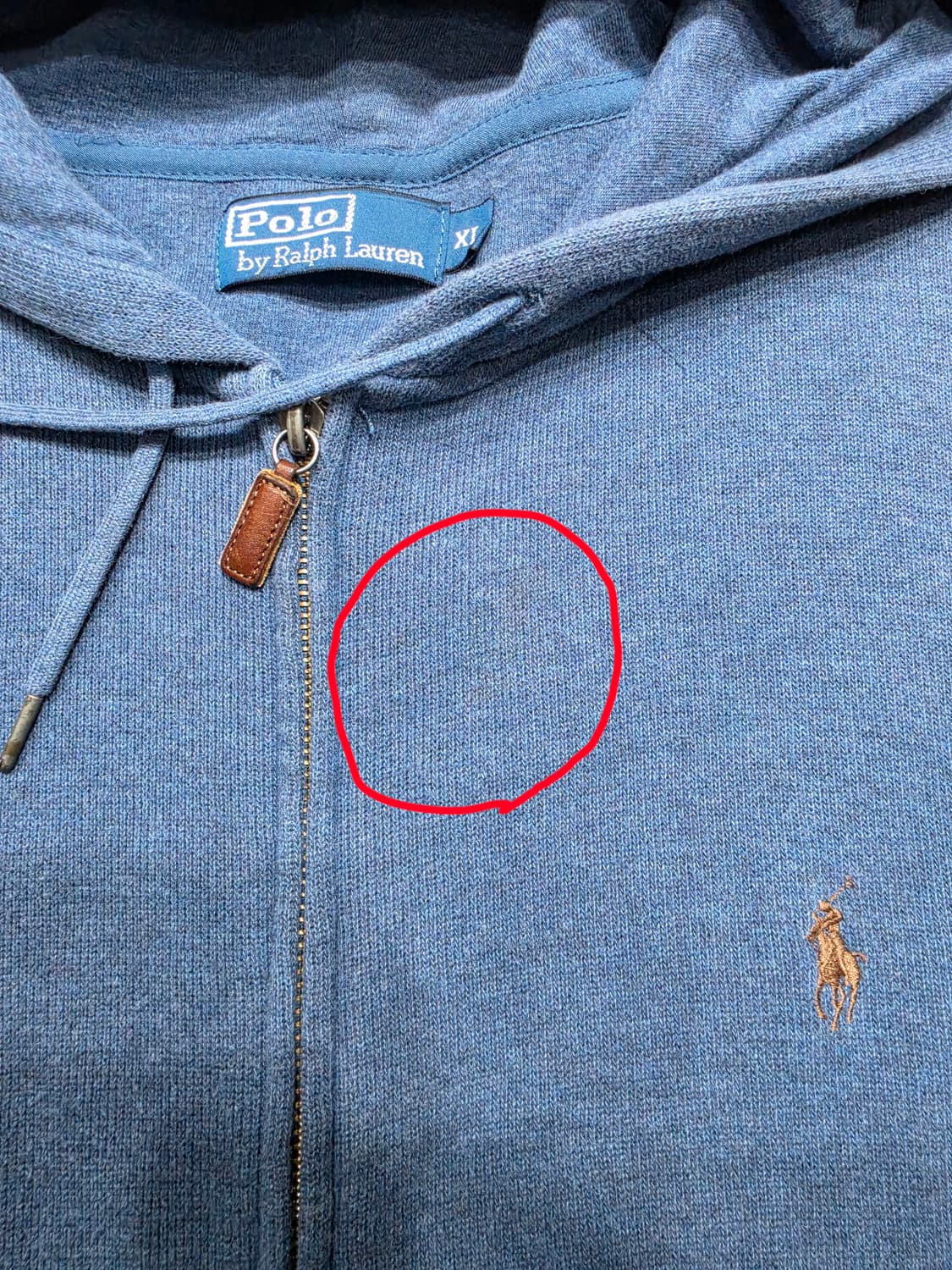 폴로 랄프로렌 빈티지 투웨이 후드집업 XL 상품이미지7