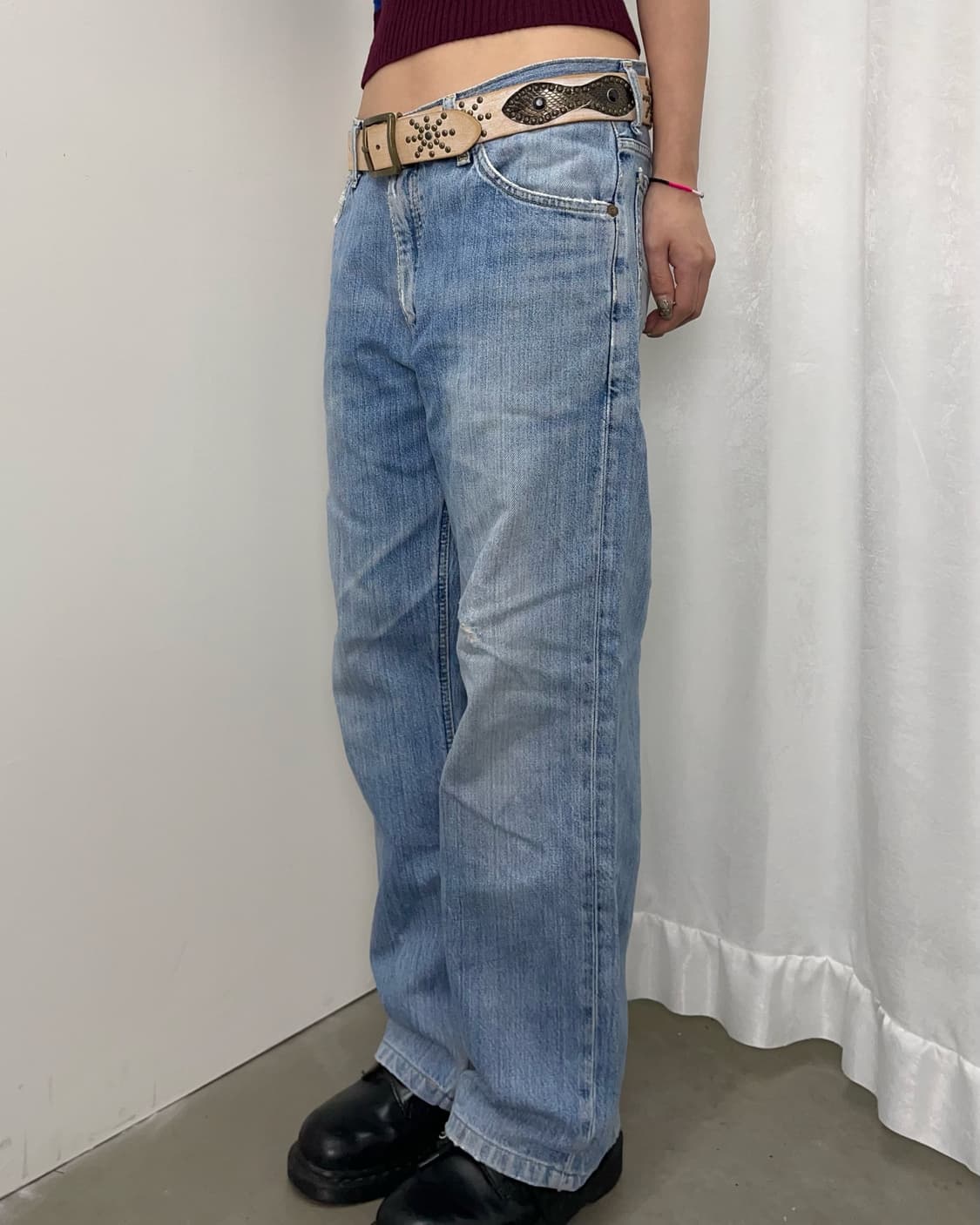 Lee 연청 스트레이트 데님 팬츠 상품이미지1