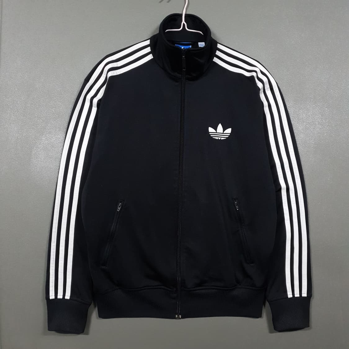 M (95) 아디다스 유로파 파이어버드 트랙탑 져지 자켓 블랙 y2k 상품이미지1