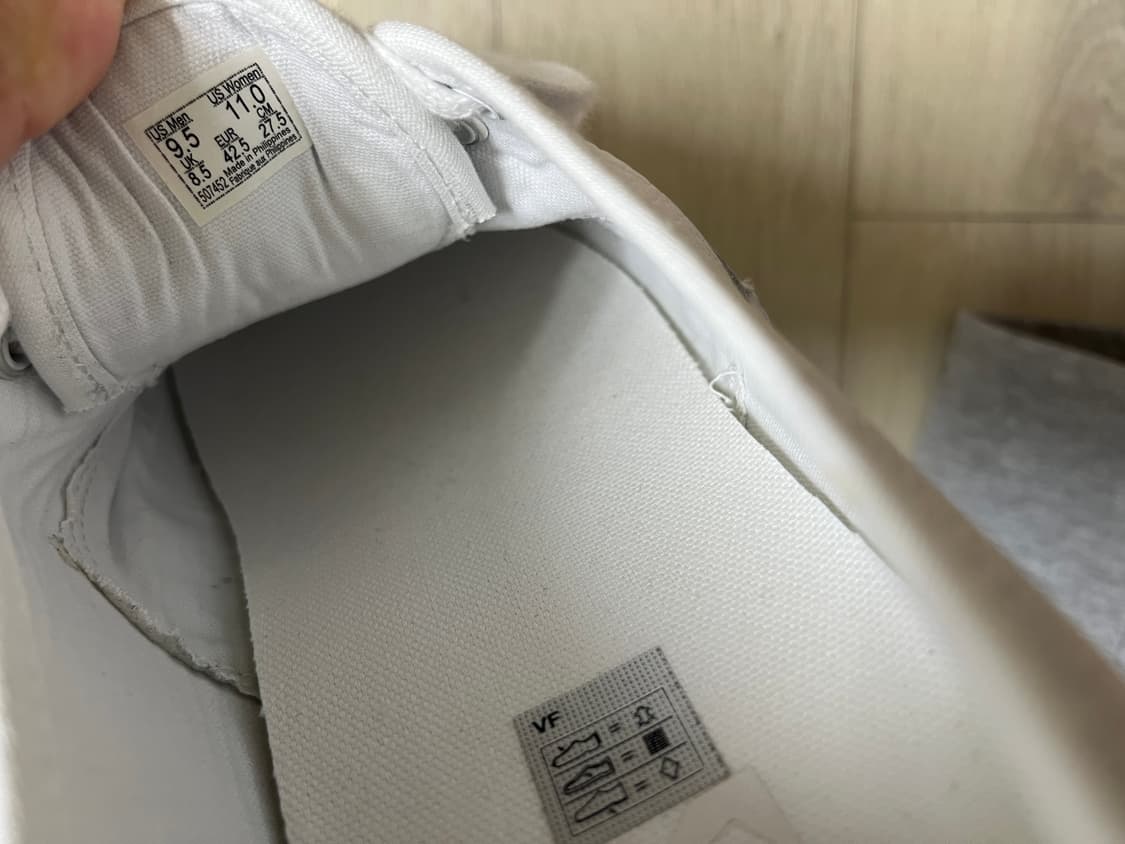 Vans 반스 어센틱 리이슈44 화이트레더 US9.5 275 상품이미지6
