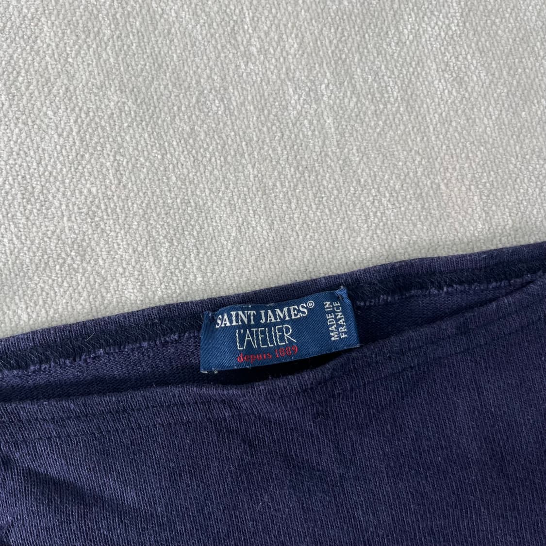 W 100 세인트제임스 네이비 롱슬리브 티셔츠 상품이미지2