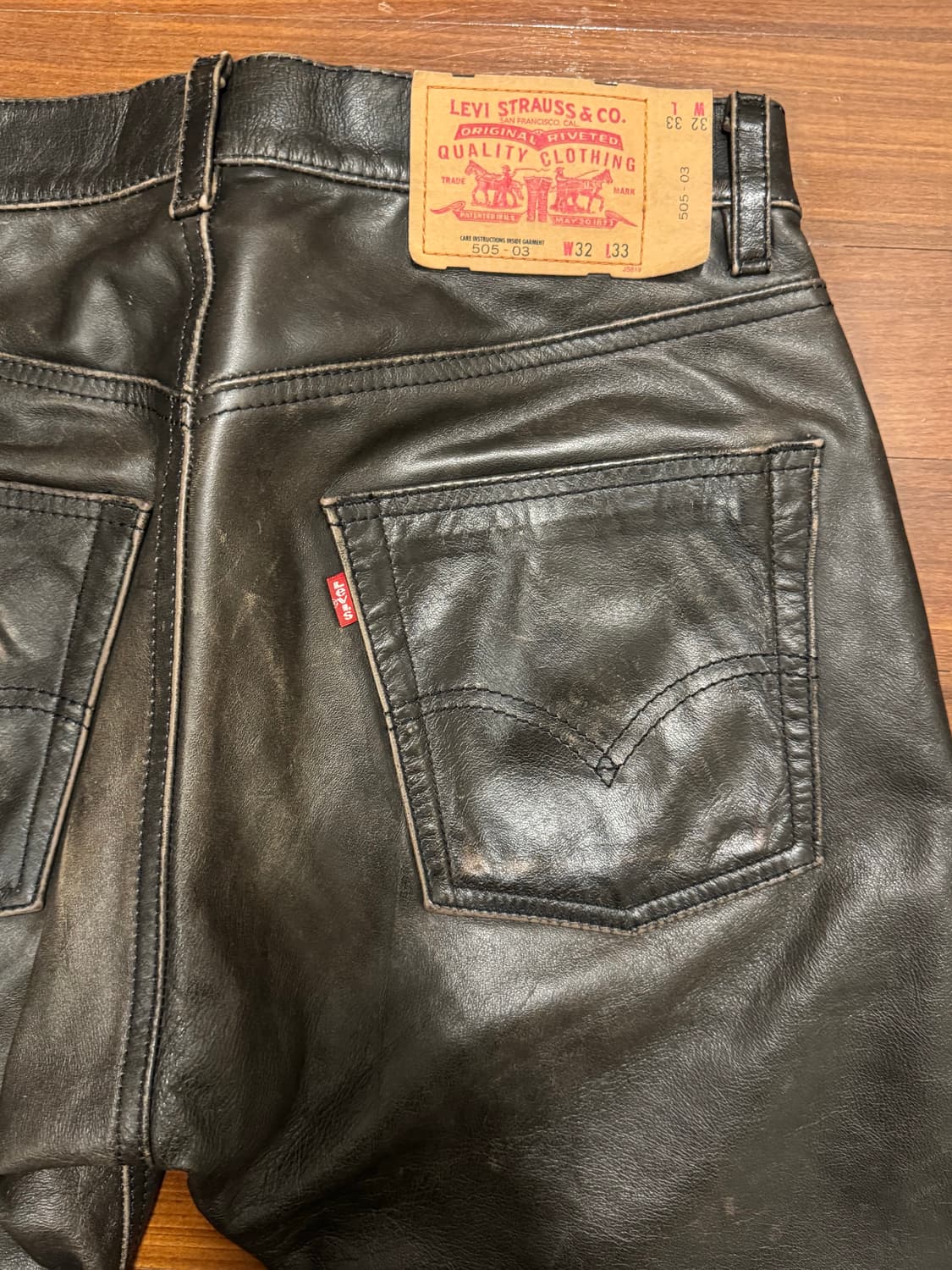 리바이스 505 리얼 소가죽 상품이미지3