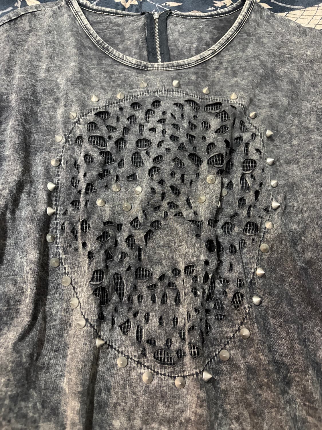 Rockchic Grunge studs mesh one-piece 상품이미지10