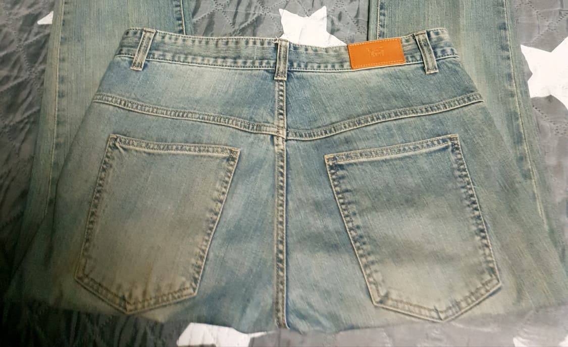 플랙진 롱 슬랜더 빈티지 워싱 513 USA 원사 데님팬츠 (M) 상품이미지5