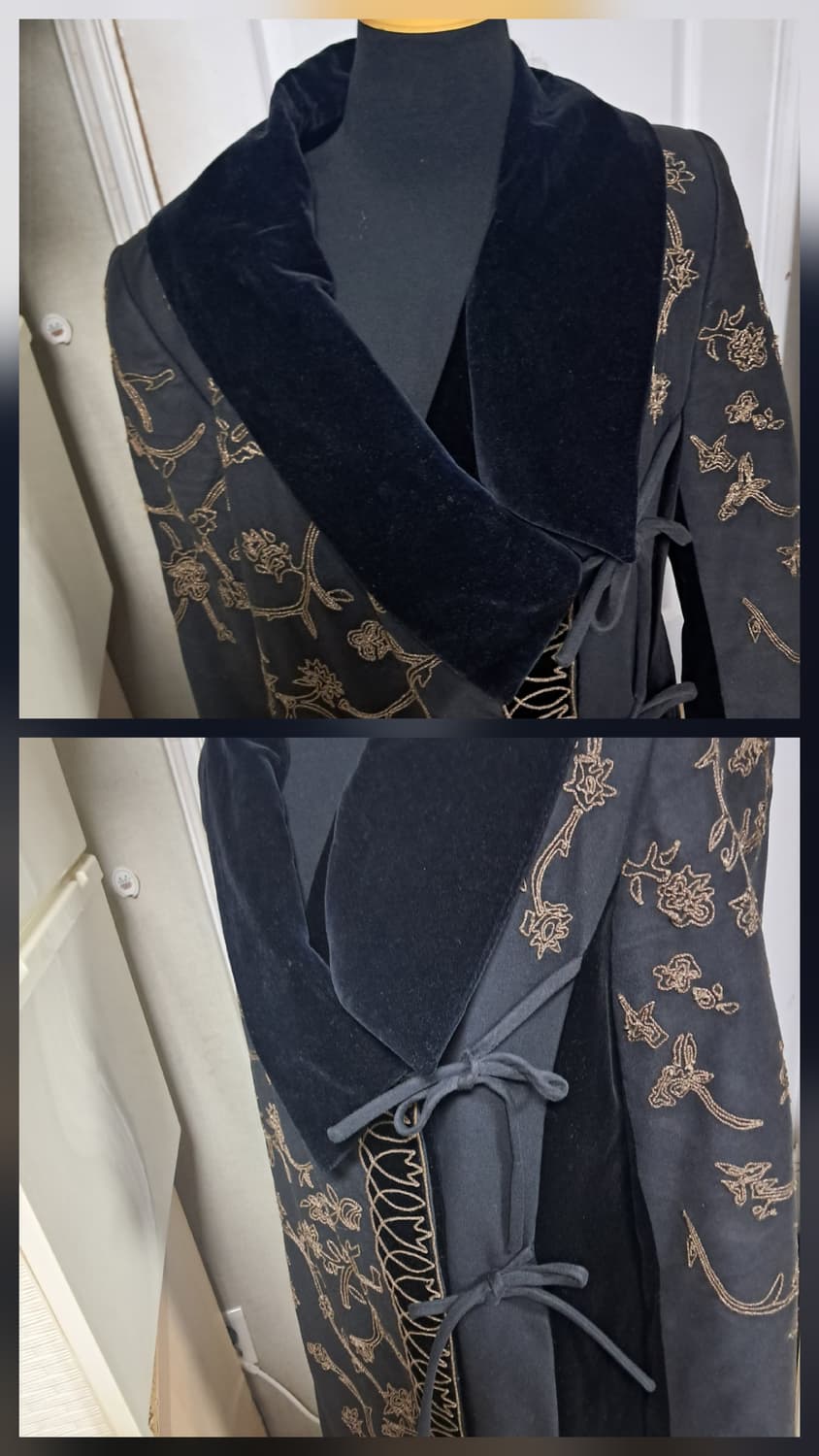 정품 겐조 플라워 자수 벨벳 롱 코트 55~66 상품이미지8